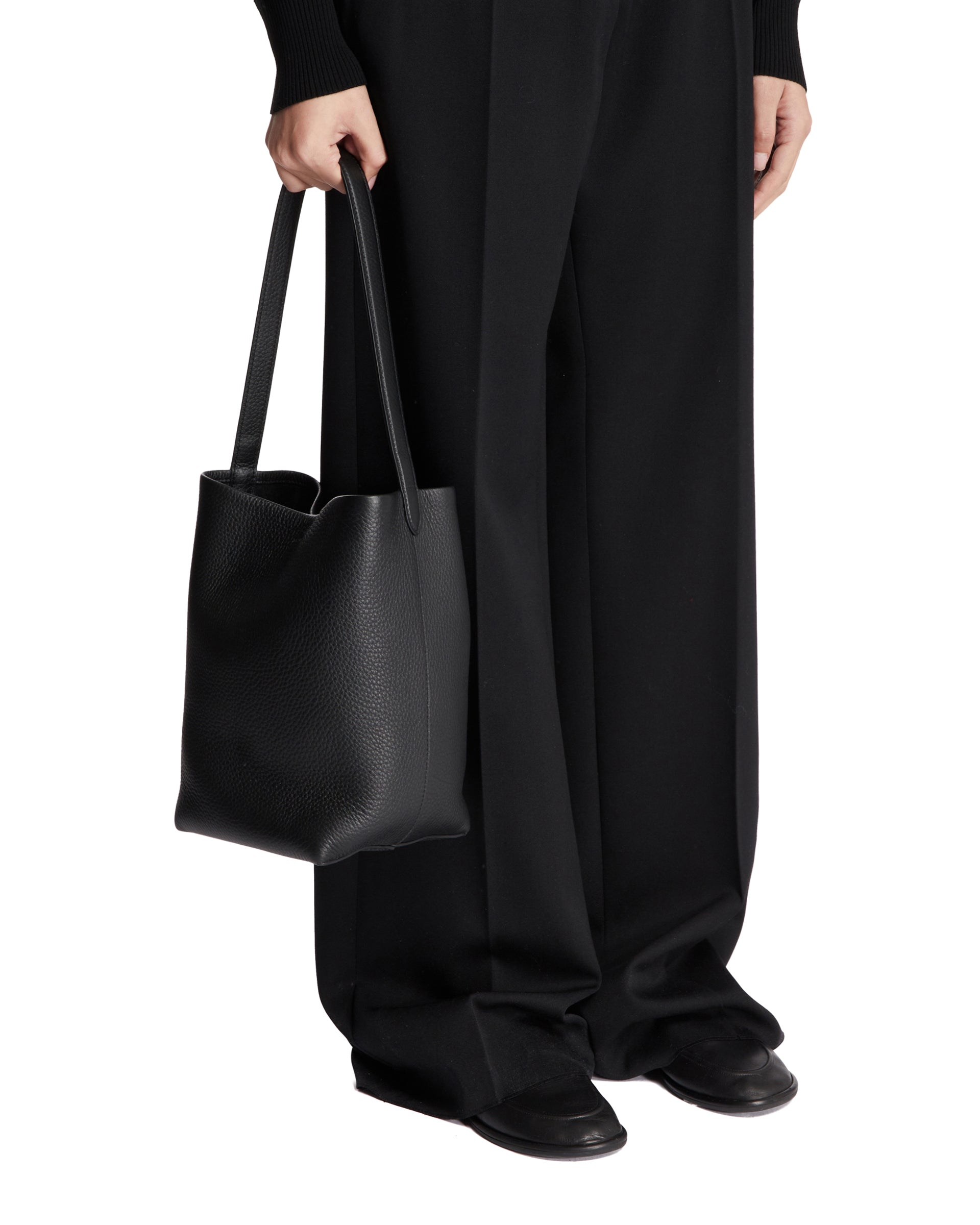 Black Medium N/S Park Tote - THE ROW