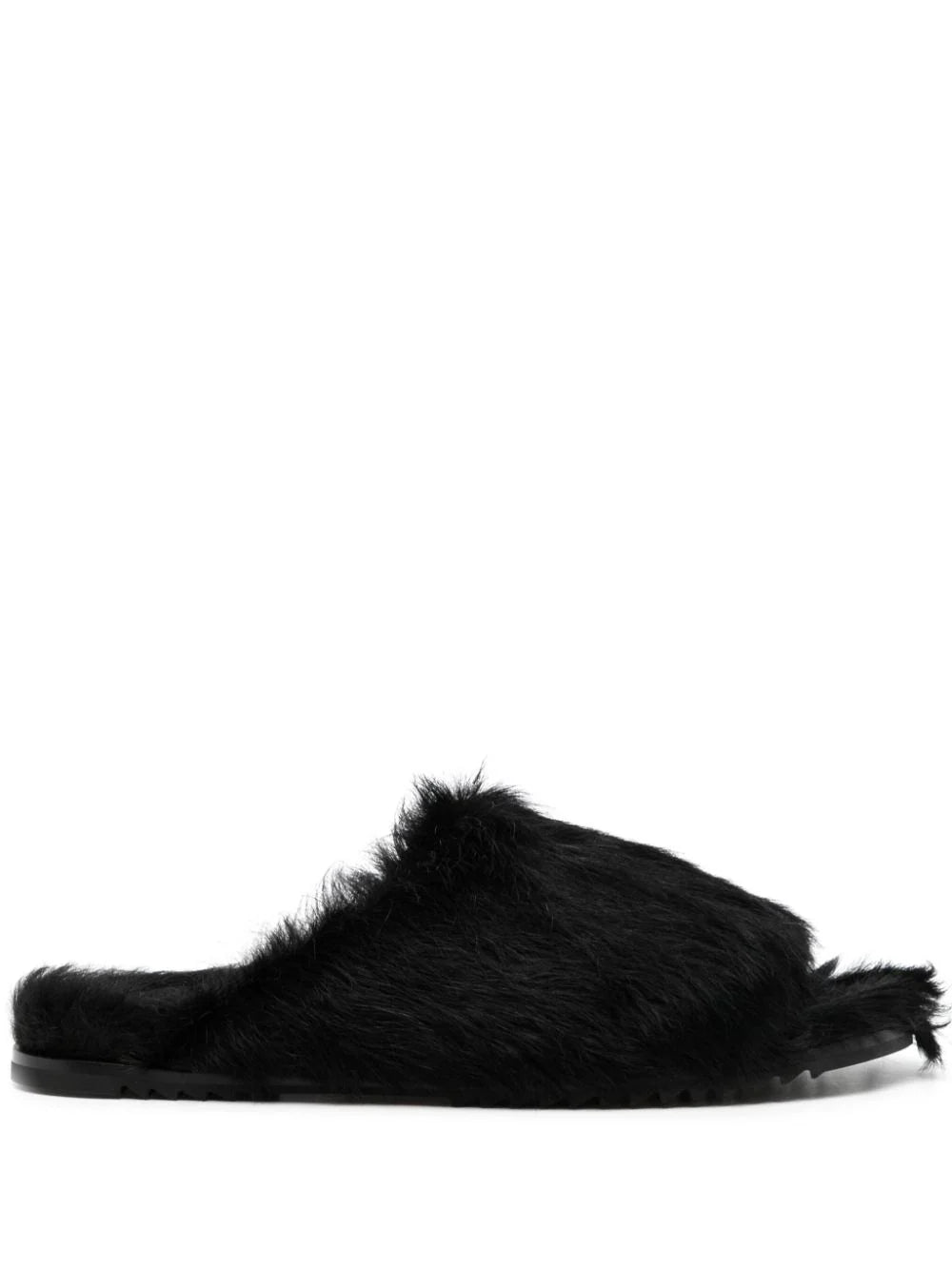 Fured Open-Toe Slides Rick owens оригінал – Купити в Україні – боковий вид
