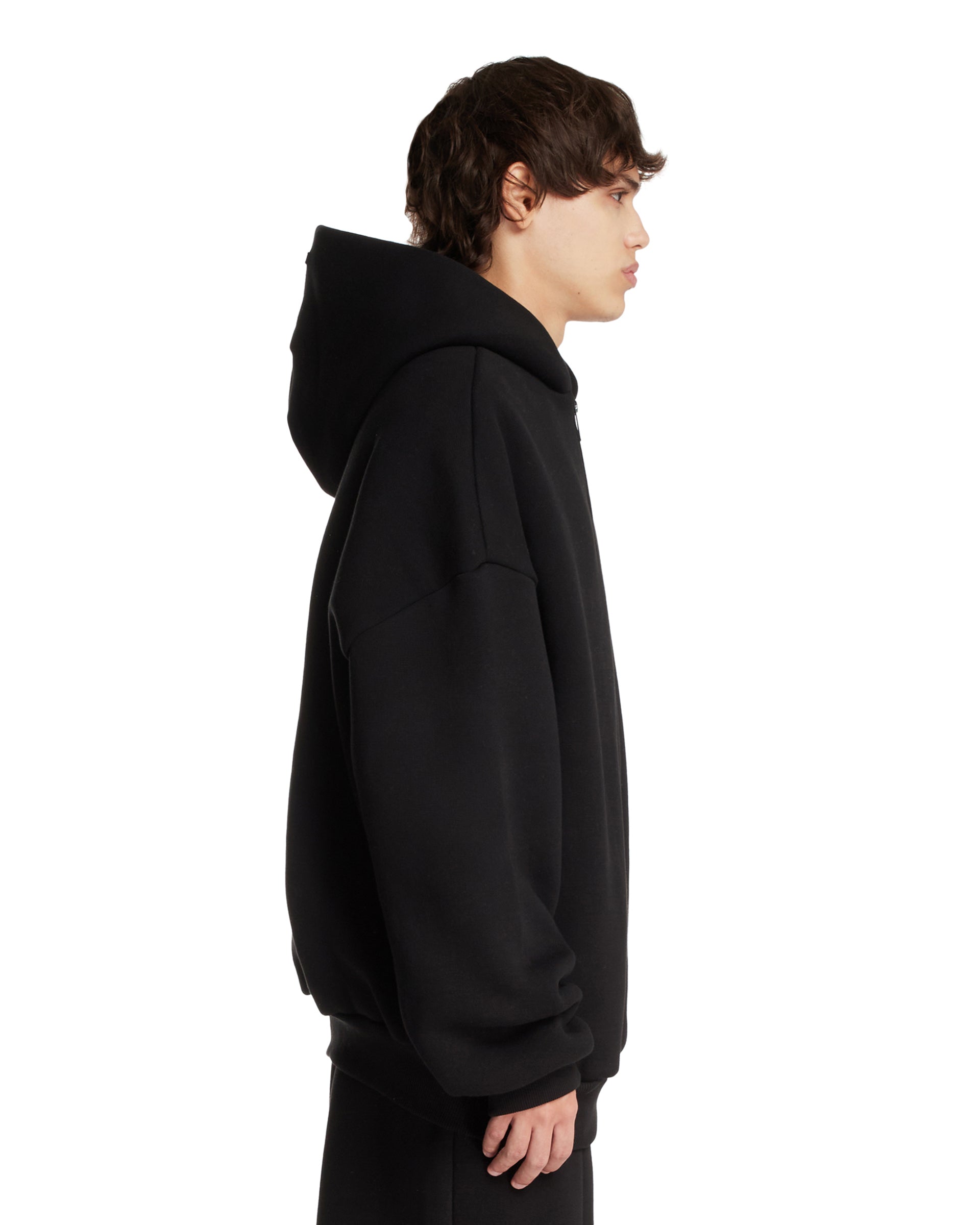 Black Half-Zip Hoodie - FEAR OF GOD