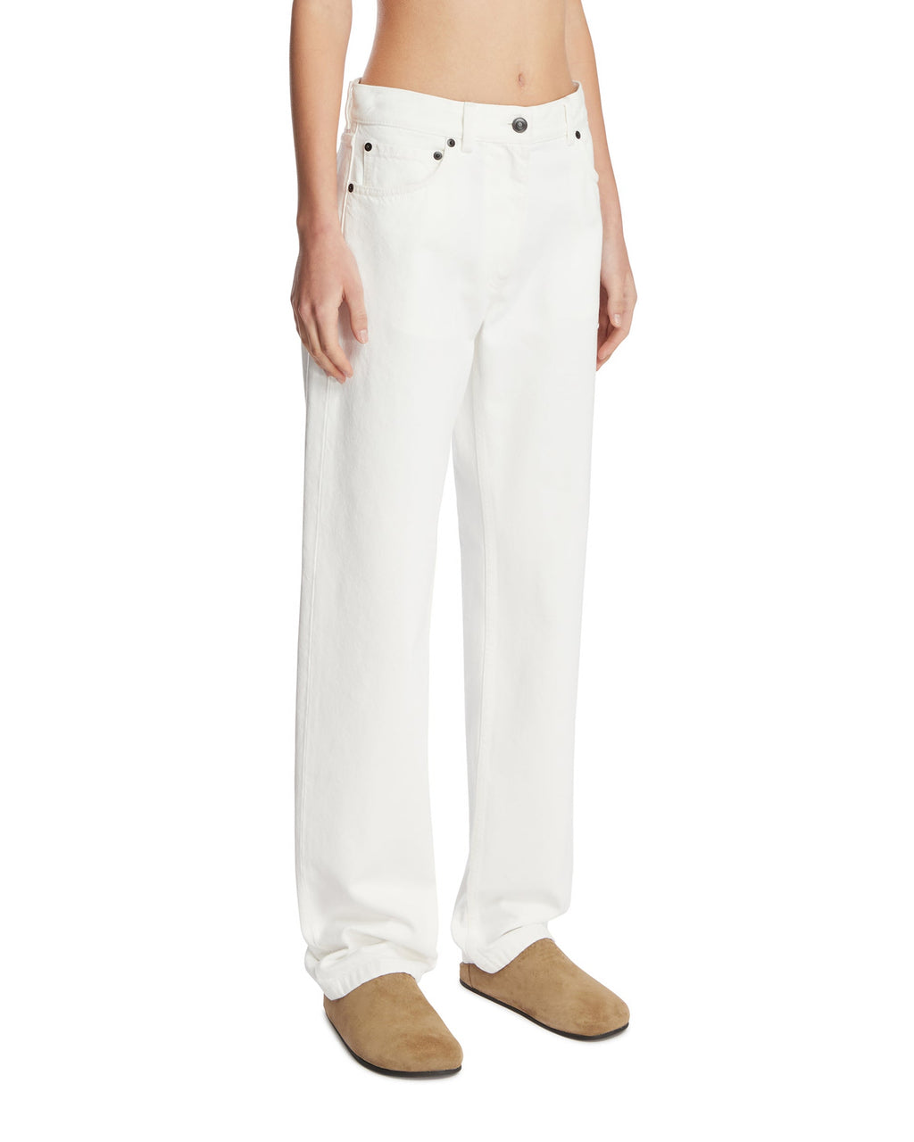 White Burty Cotton Jeans The row – Гарантія оригінальності – вид ззаду