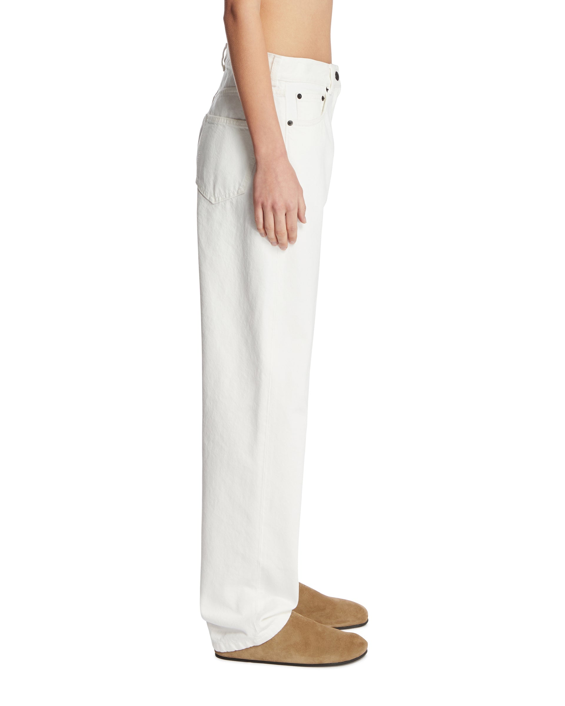 White Burty Cotton Jeans The row – Гарантія оригінальності – збільшений вид