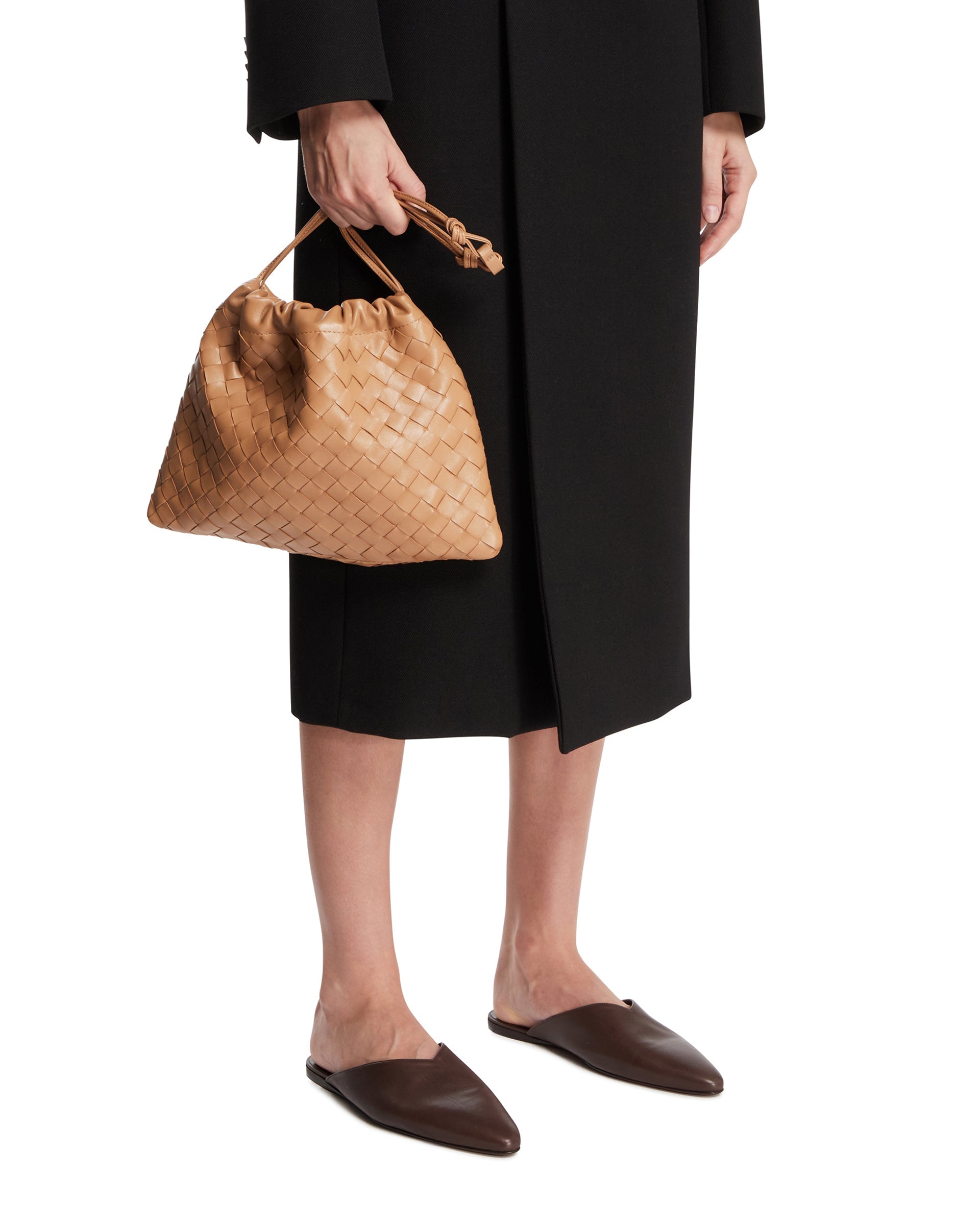Beige Leather Dustbag Bottega veneta – Гарантія оригінальності – детальний вид