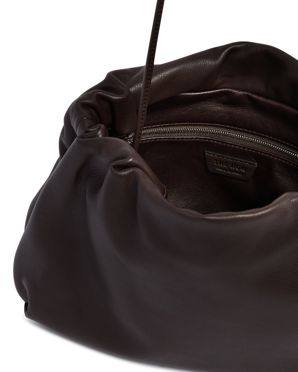 Оригінальна Brown Large Leather Bourse Pouch The row – збільшений вид