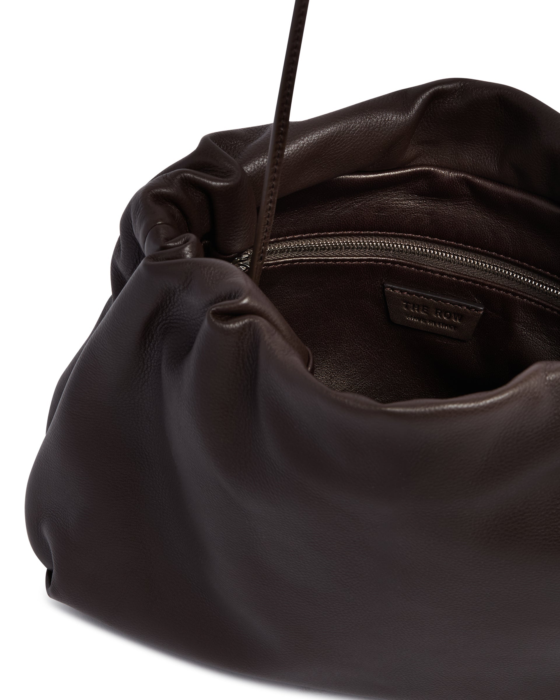 Оригінальна Brown Large Leather Bourse Pouch The row – збільшений вид