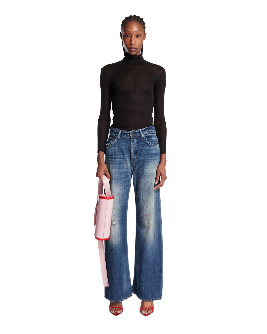 Blue Cotton Jeans Acne studios – Гарантія оригінальності – детальний вид