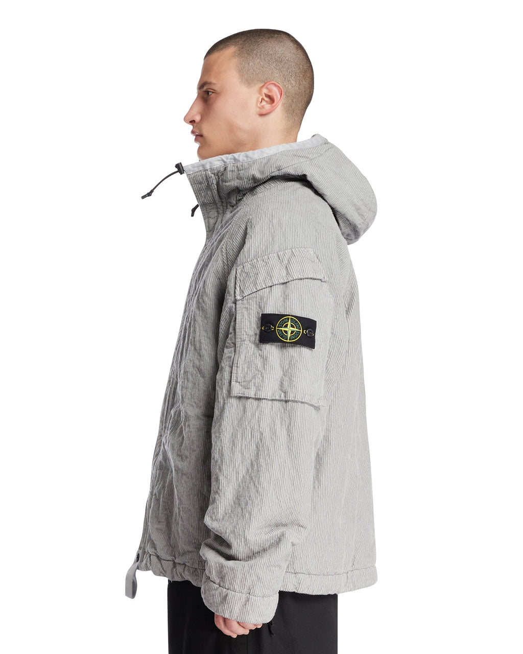 Gray 4100056 Wrinkled Corduroy 500-Tc Jacket Stone island – Гарантія оригінальності – збільшений вид