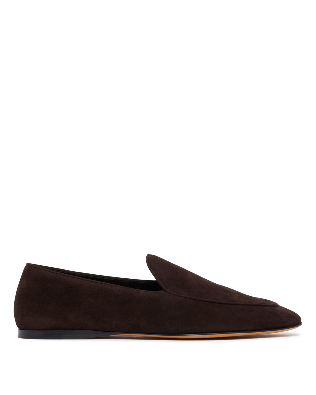 Brown Suede Awar Low Loafers The row оригінал – Купити в Україні – боковий вид