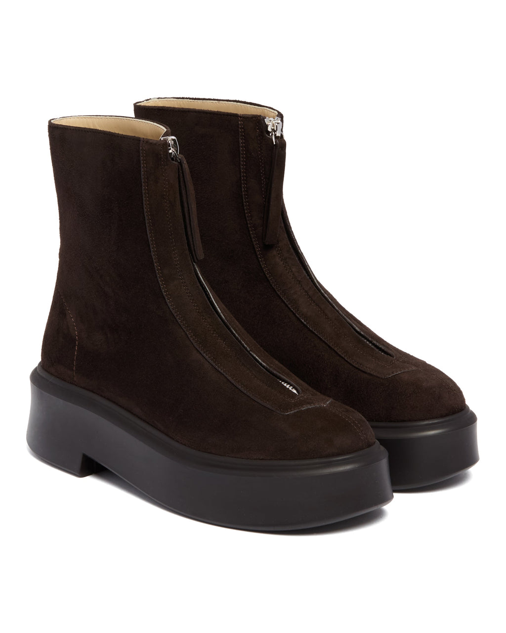 Brown Suede Zip Ankle Boots The row оригінал – Купити в Україні – детальний вид