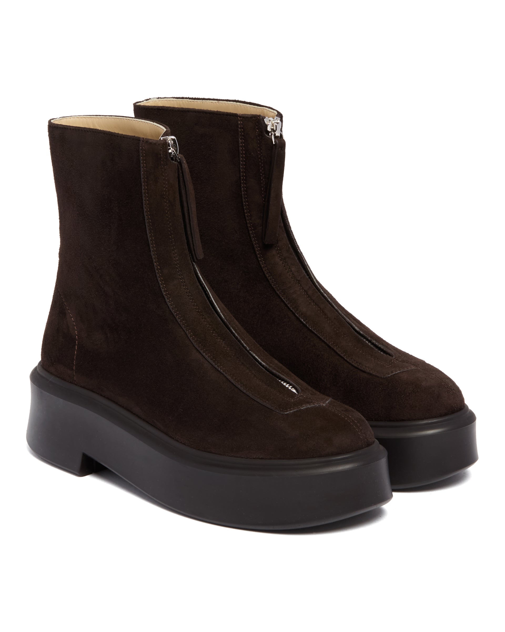 Brown Suede Zip Ankle Boots The row оригінал – Купити в Україні – детальний вид