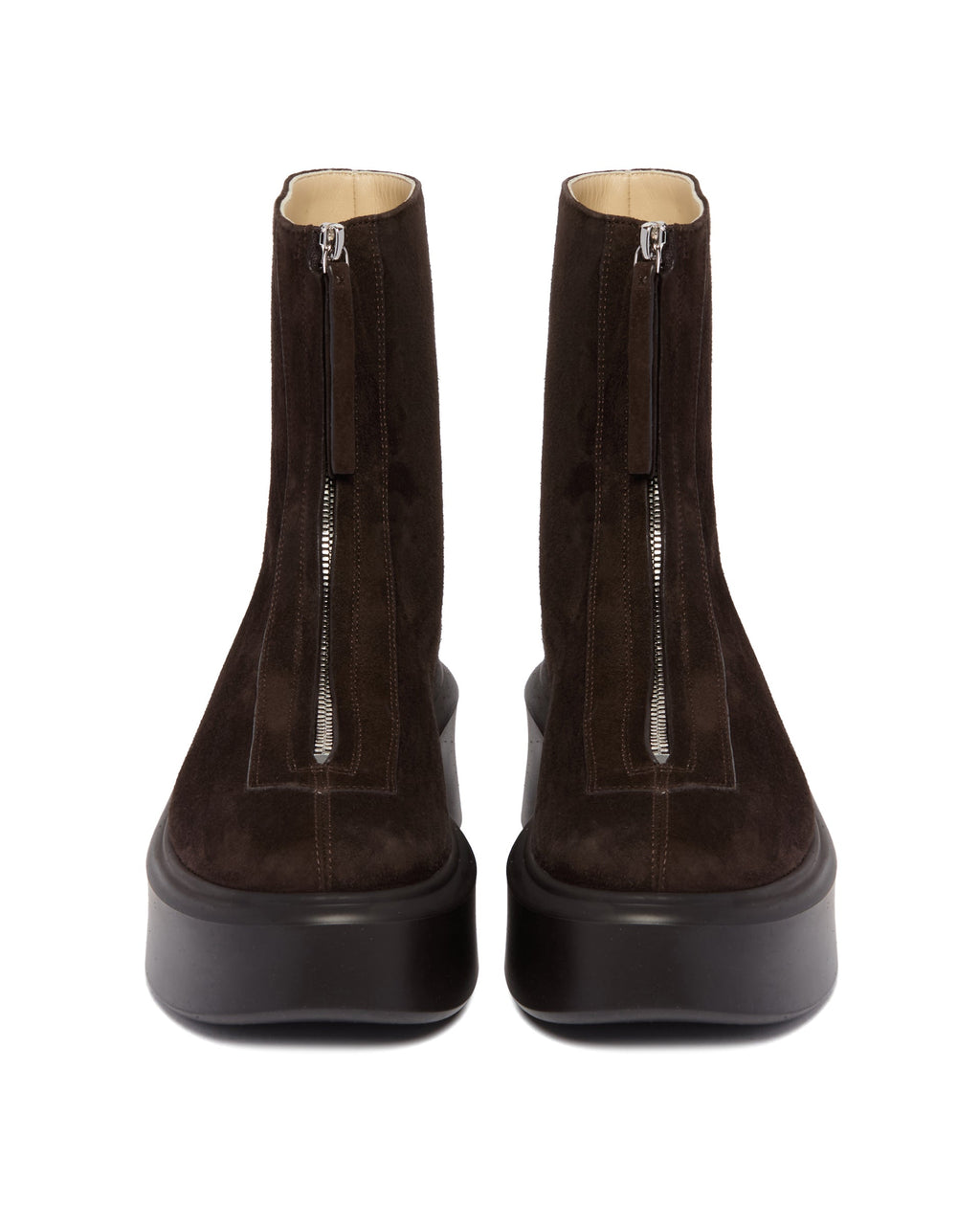 Brown Suede Zip Ankle Boots The row оригінал – Купити в Україні – збільшений вид
