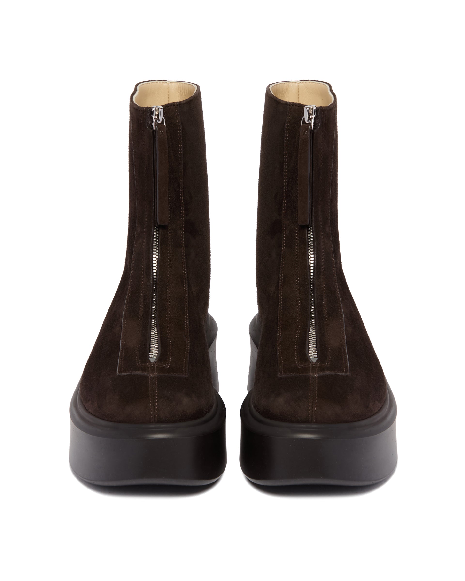 Brown Suede Zip Ankle Boots The row оригінал – Купити в Україні – збільшений вид