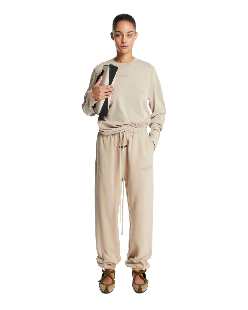 Beige Long Sleeve T-Shirt. Fear of god – Гарантія оригінальності – детальний вид