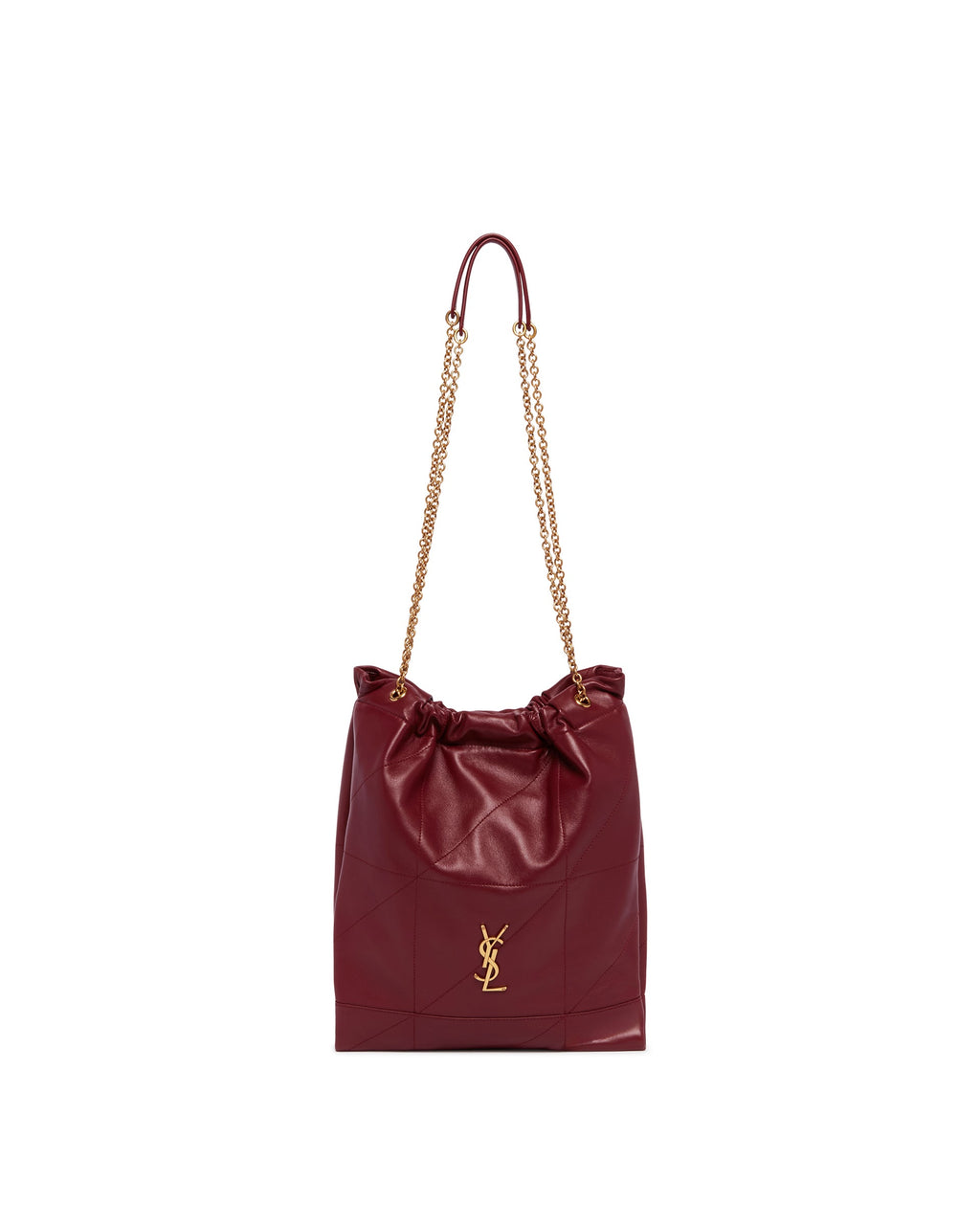 Оригінальна Burgundy Jamie Pochon Bag Saint laurent – боковий вид