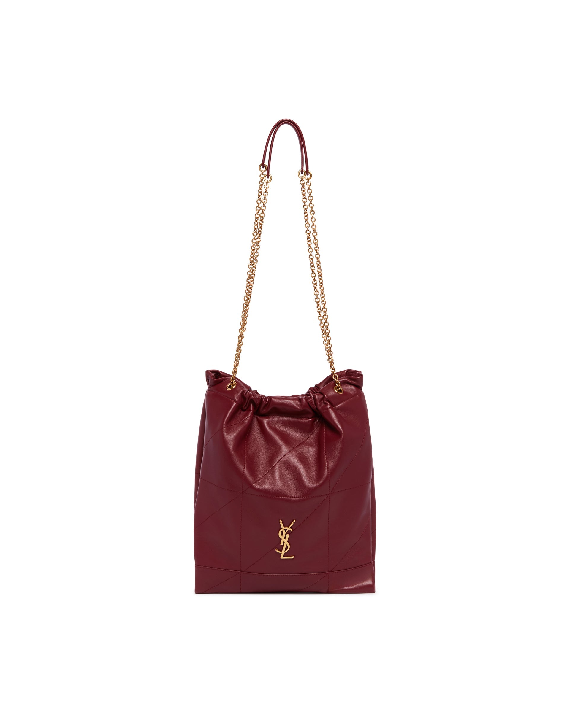 Оригінальна Burgundy Jamie Pochon Bag Saint laurent – вид ззаду