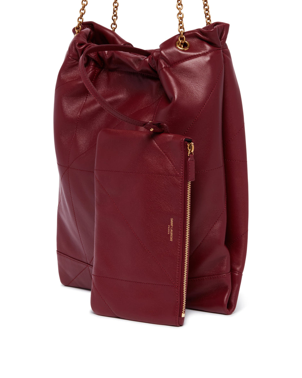 Оригінальна Burgundy Jamie Pochon Bag Saint laurent – збільшений вид