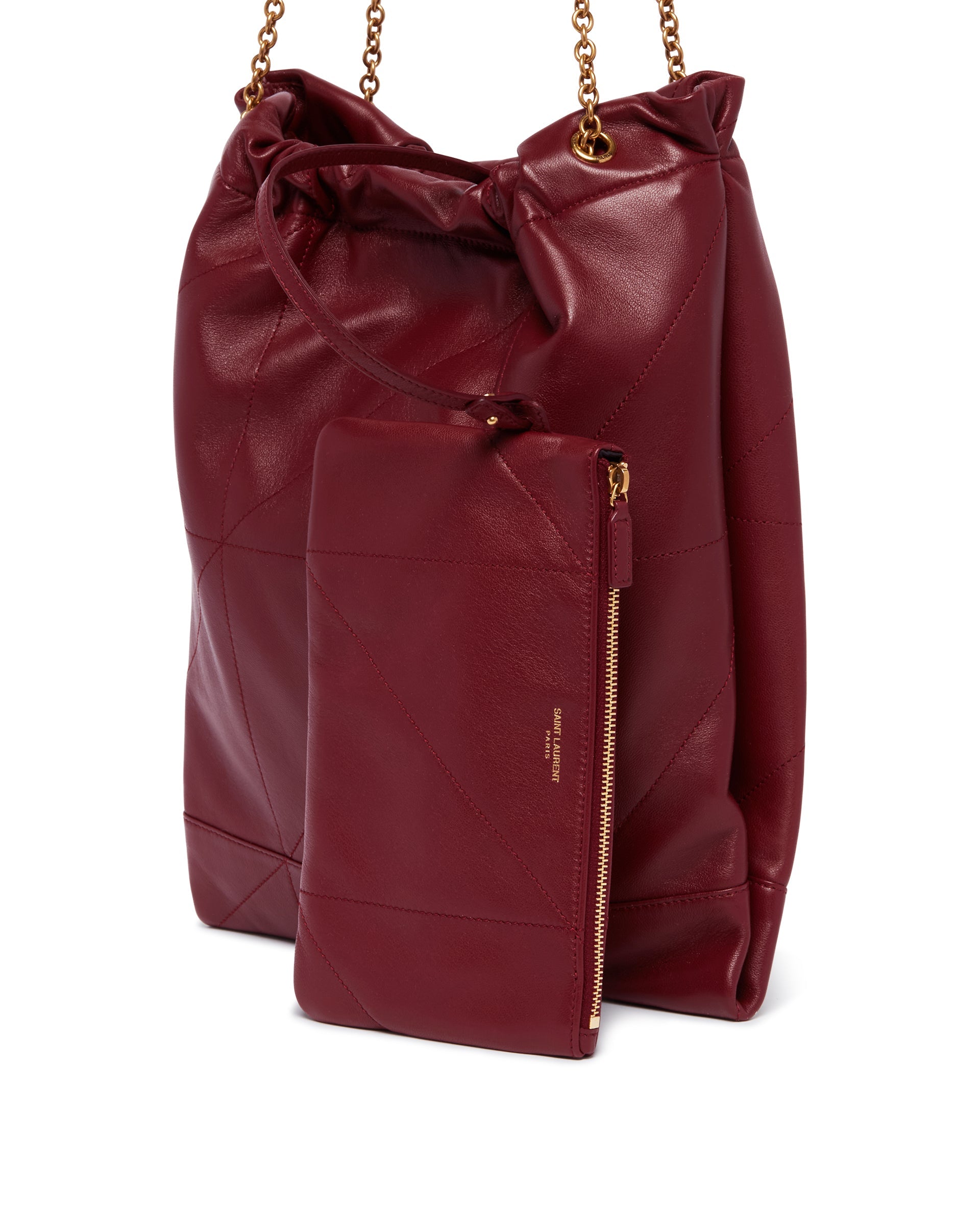 Оригінальна Burgundy Jamie Pochon Bag Saint laurent – збільшений вид