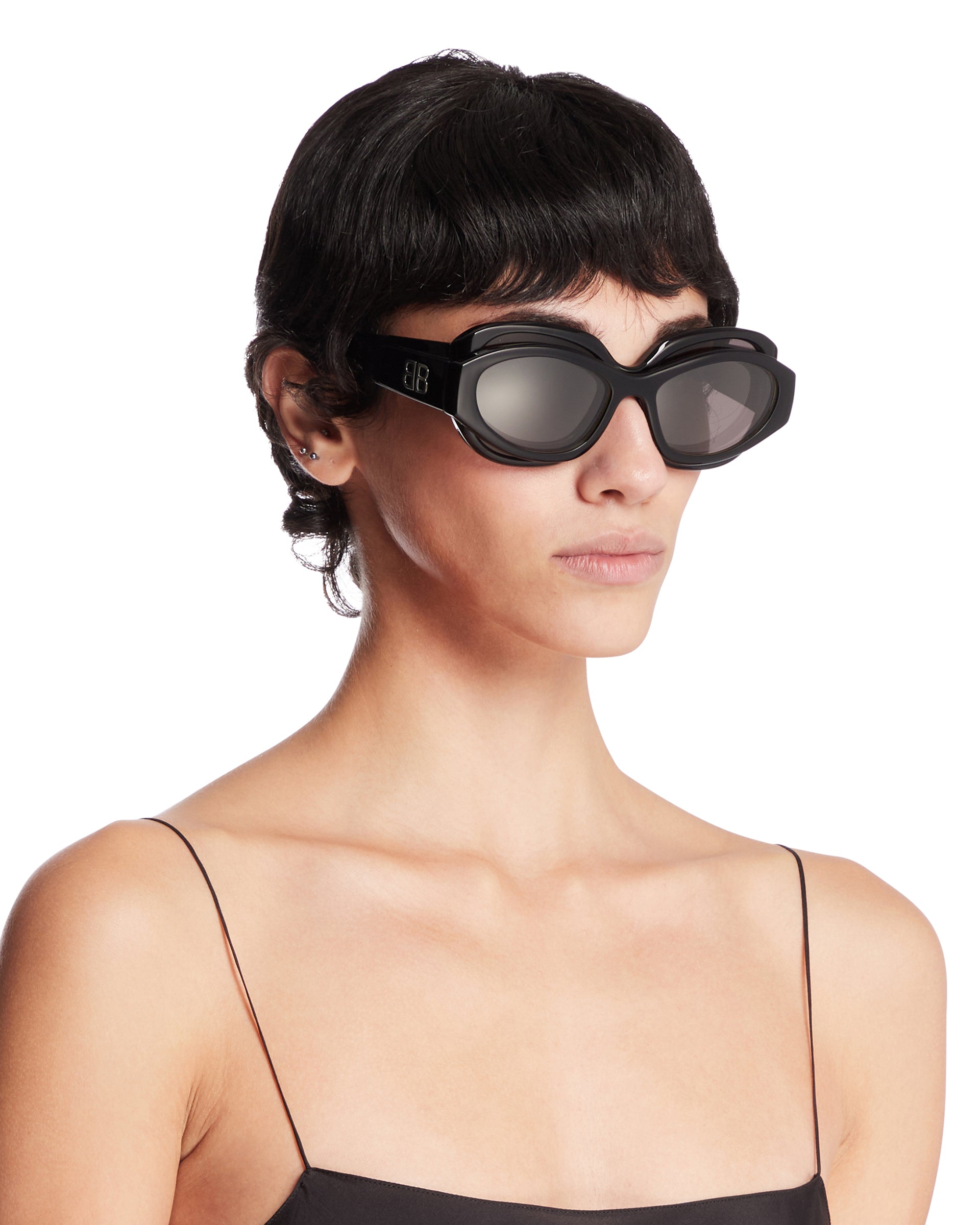 Black Superbusy Round Sunglasses Balenciaga оригінал – Купити в Україні – детальний вид