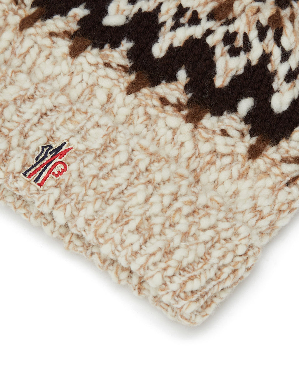 Оригінальна Beige Jacquard Beanie Moncler – збільшений вид