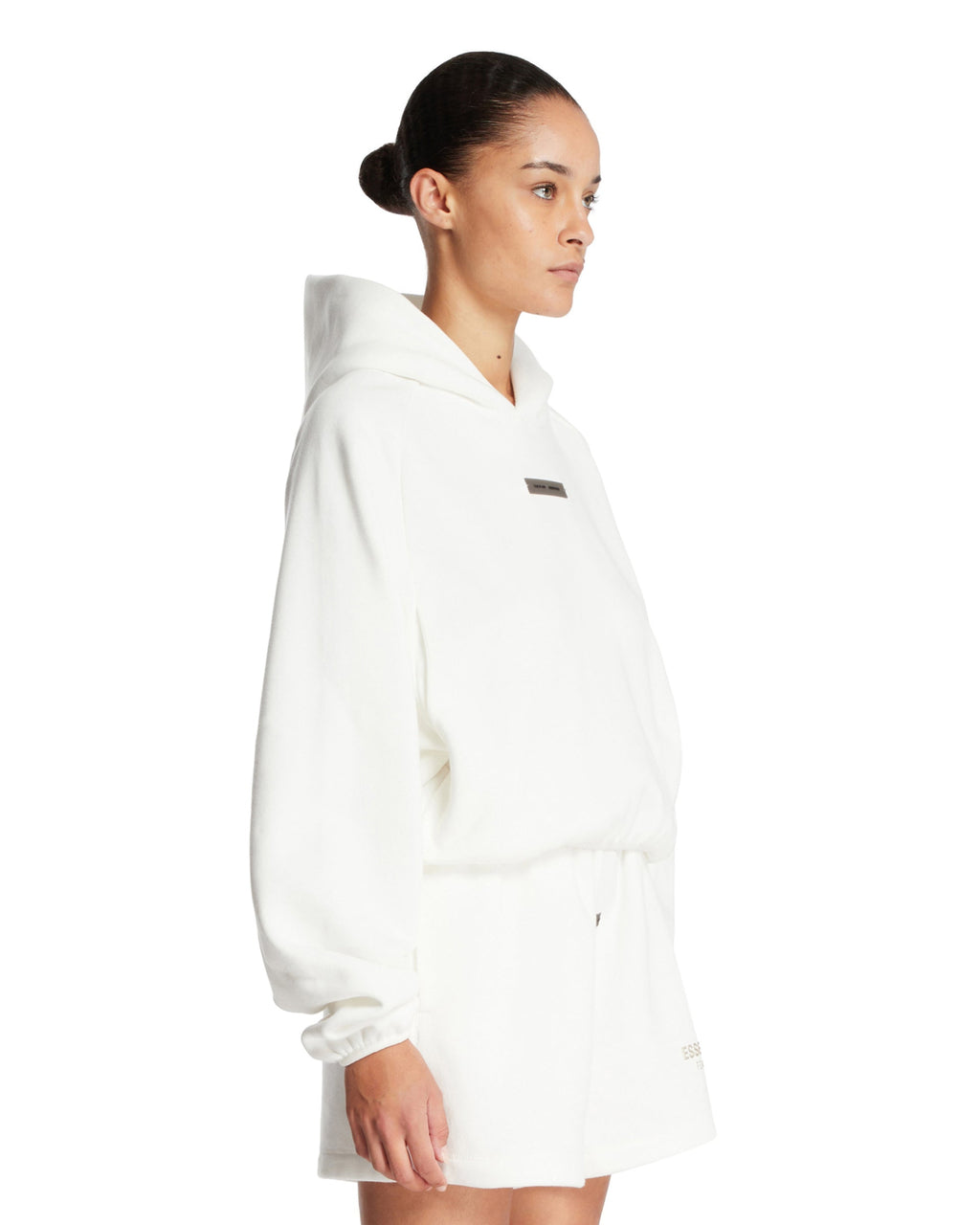 Оригінальна White Cotton Hoodie Fear of god – вид ззаду