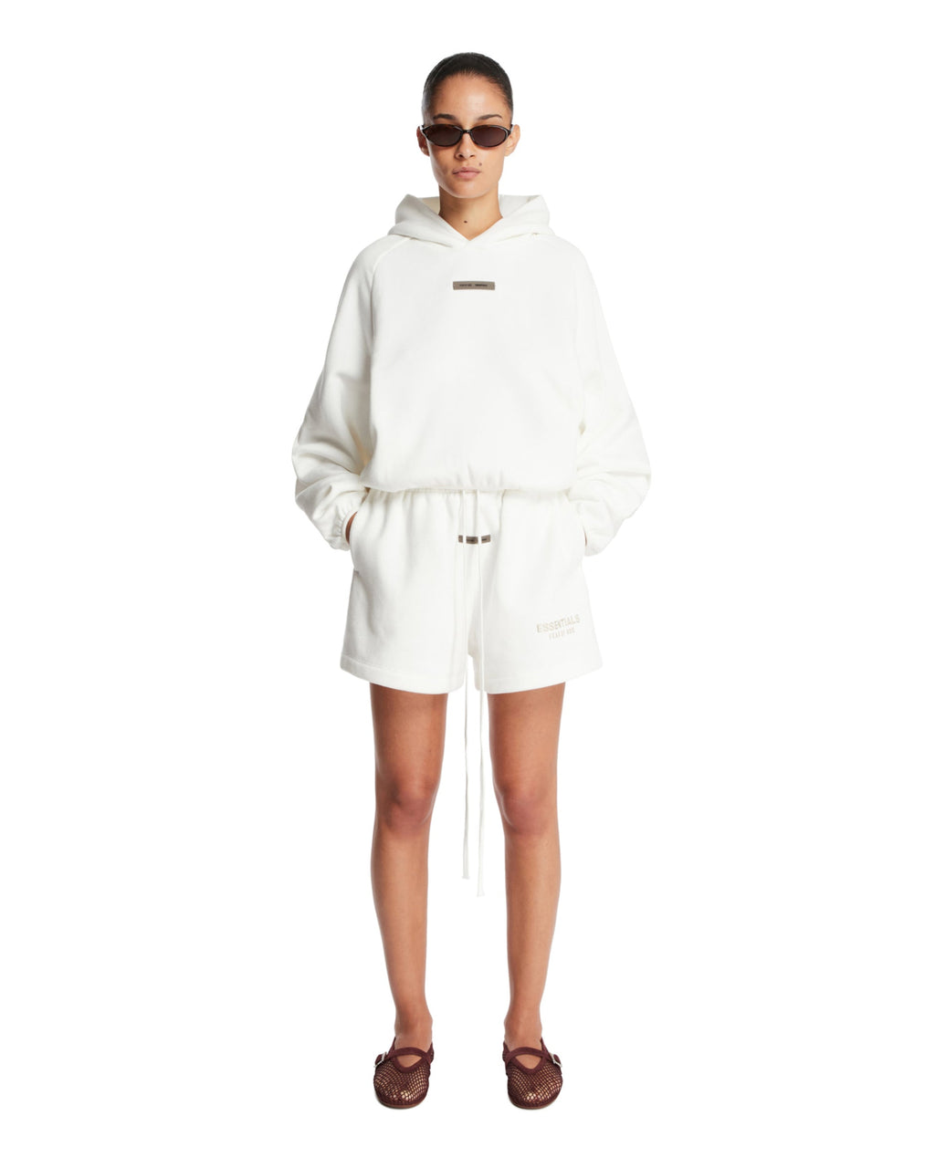 Оригінальна White Cotton Hoodie Fear of god – детальний вид