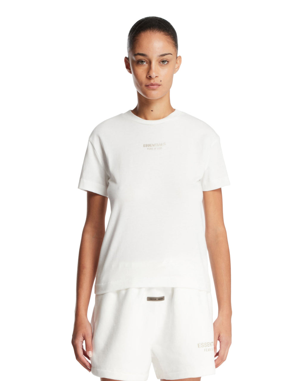 White Classic Logo T-Shirt Fear of god оригінал – Купити в Україні – боковий вид