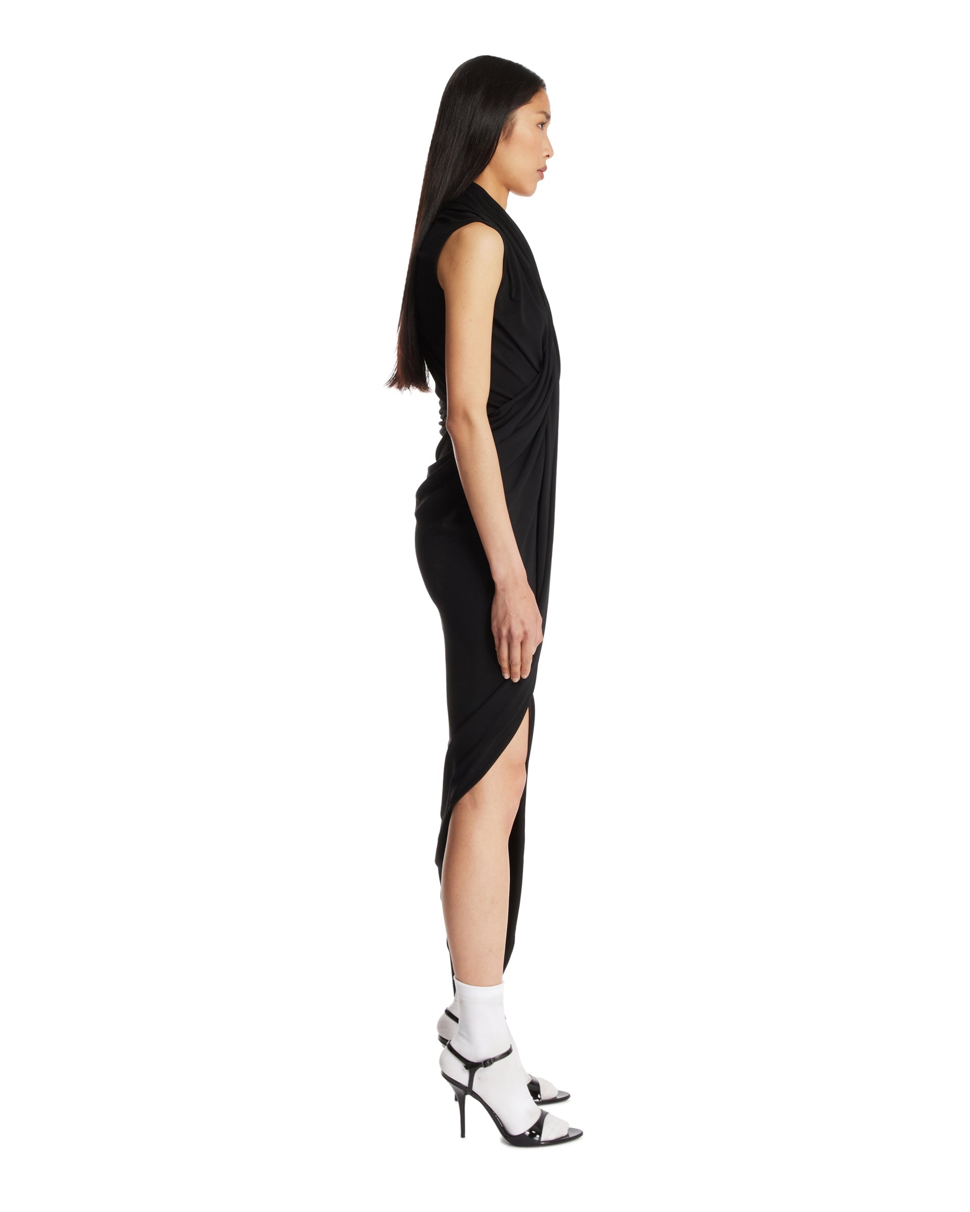 Black Draped Dress Balenciaga оригінал – Купити в Україні – збільшений вид