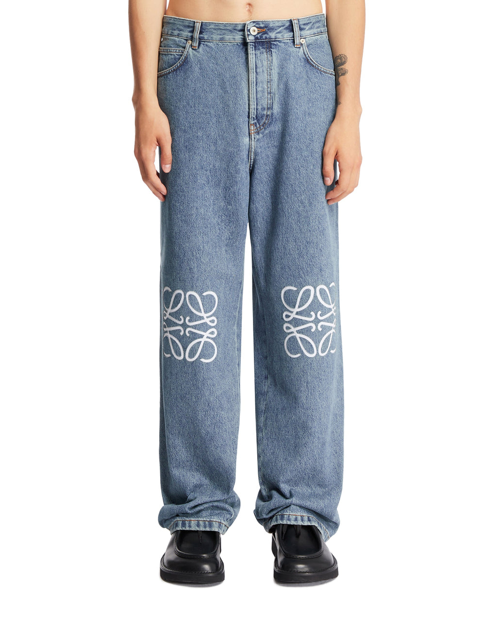 Blue Anagram Baggy Jeans Loewe – Гарантія оригінальності – боковий вид