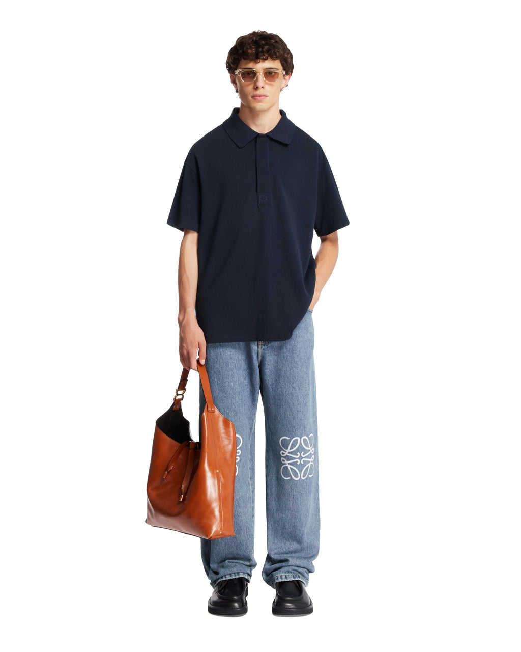 Blue Anagram Baggy Jeans Loewe – Гарантія оригінальності – детальний вид