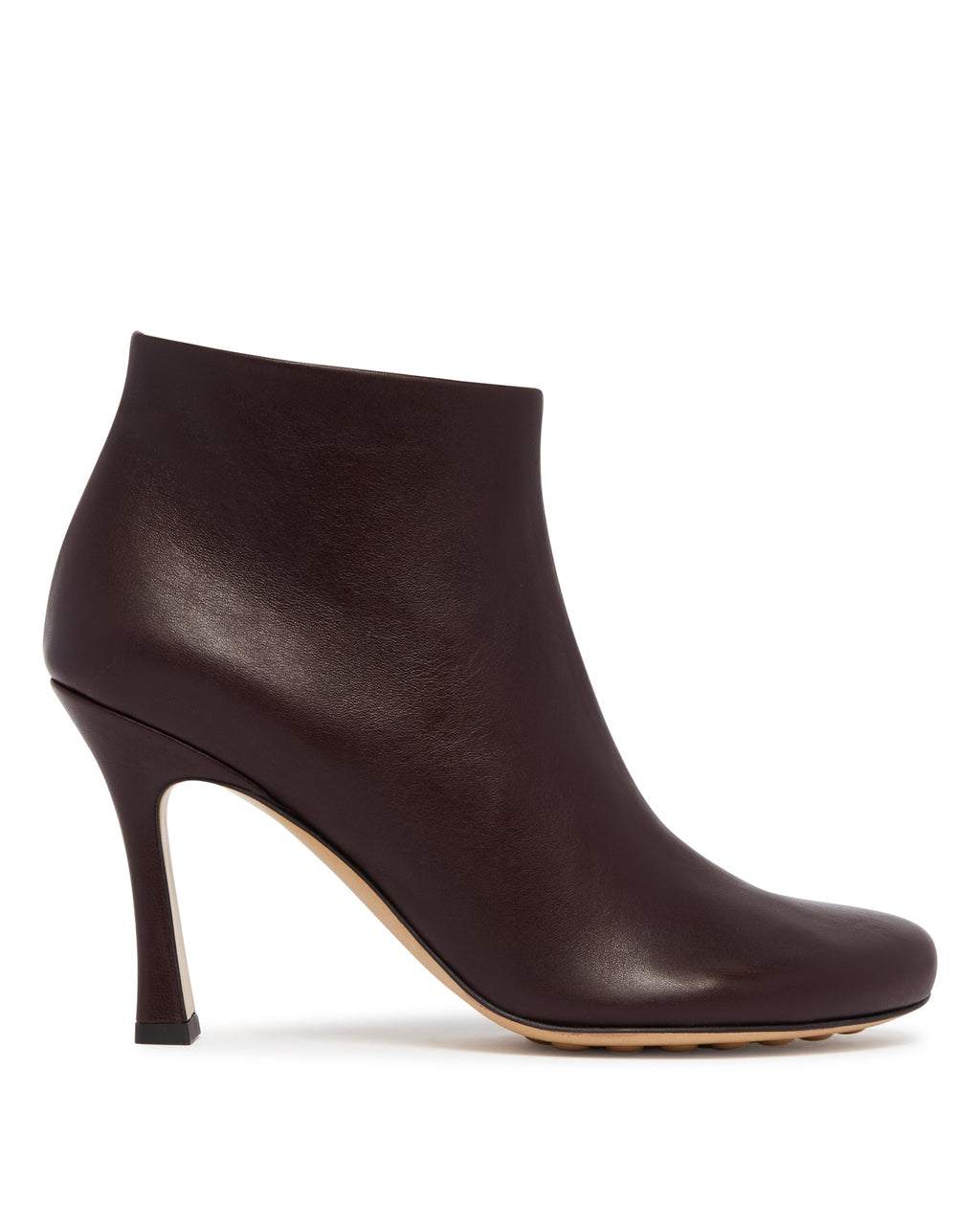 Burgundy Rana Ankle Boots Bottega veneta – Гарантія оригінальності – боковий вид