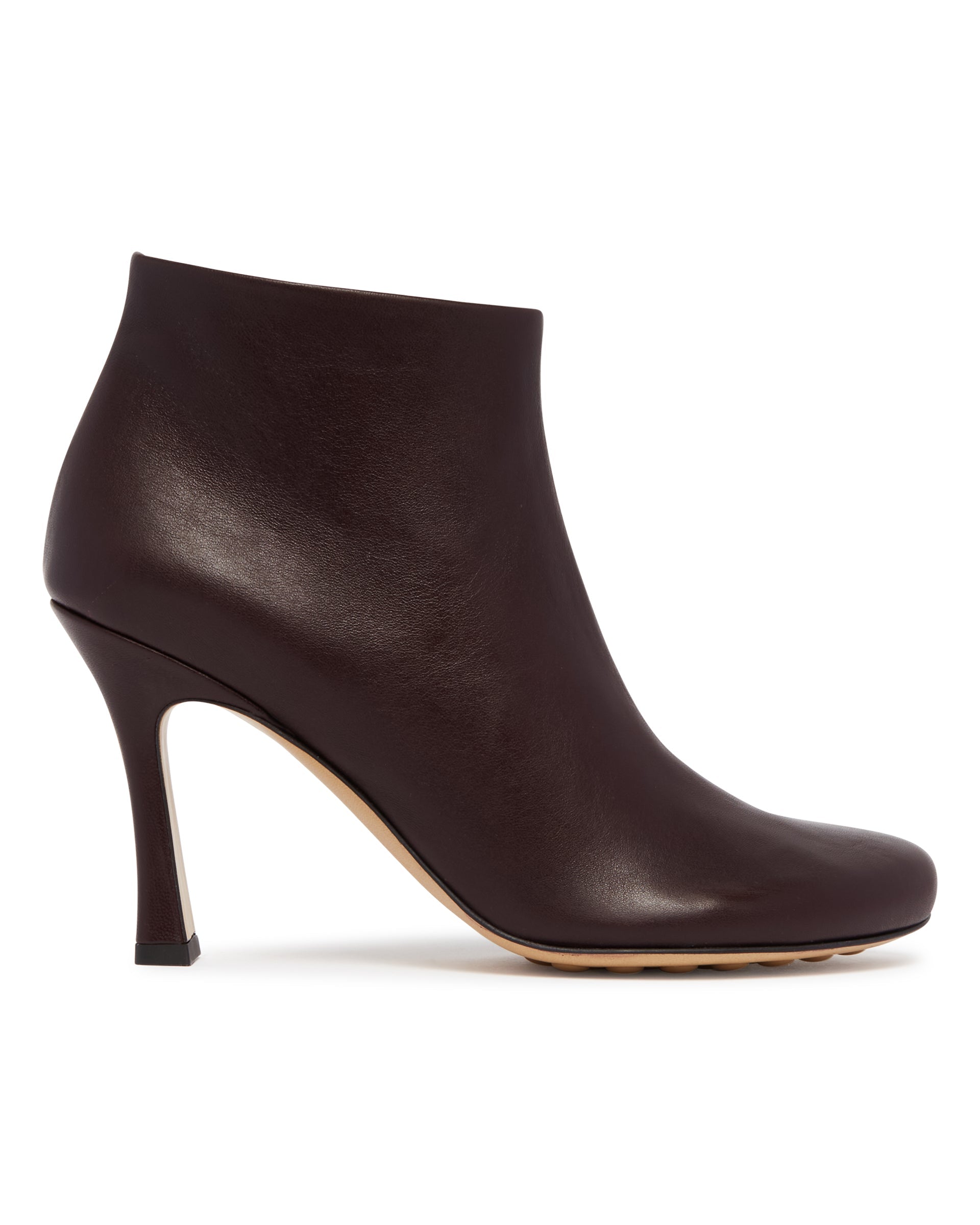 Burgundy Rana Ankle Boots Bottega veneta – Гарантія оригінальності – вид ззаду