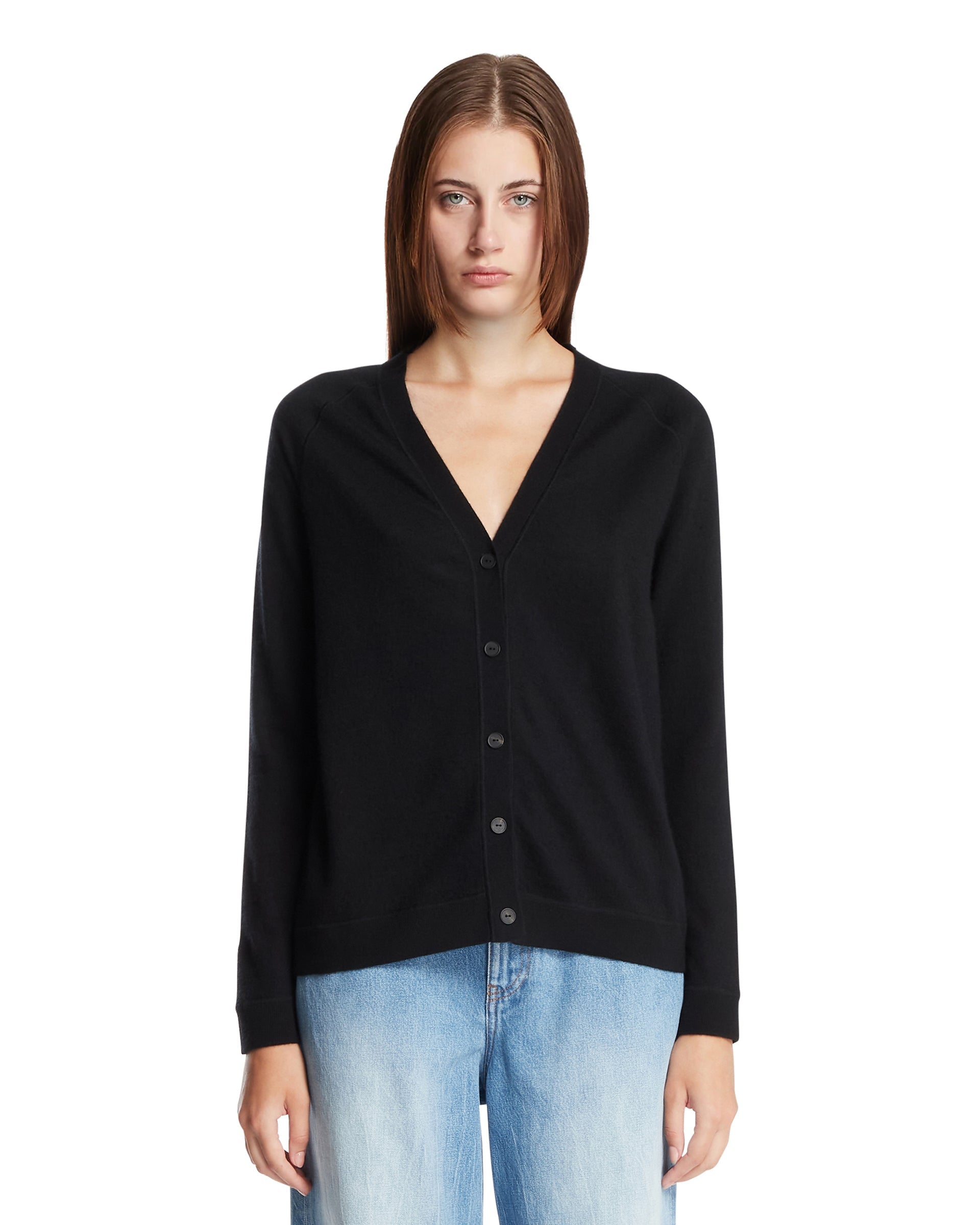 Оригінальна Black Liberty Cashmere Cardigan The row – боковий вид