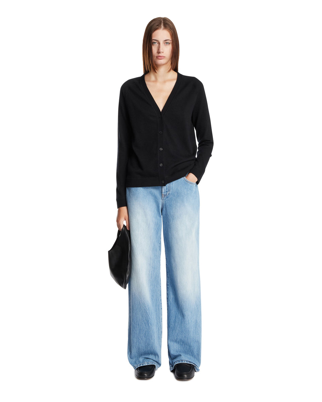 Оригінальна Black Liberty Cashmere Cardigan The row – детальний вид