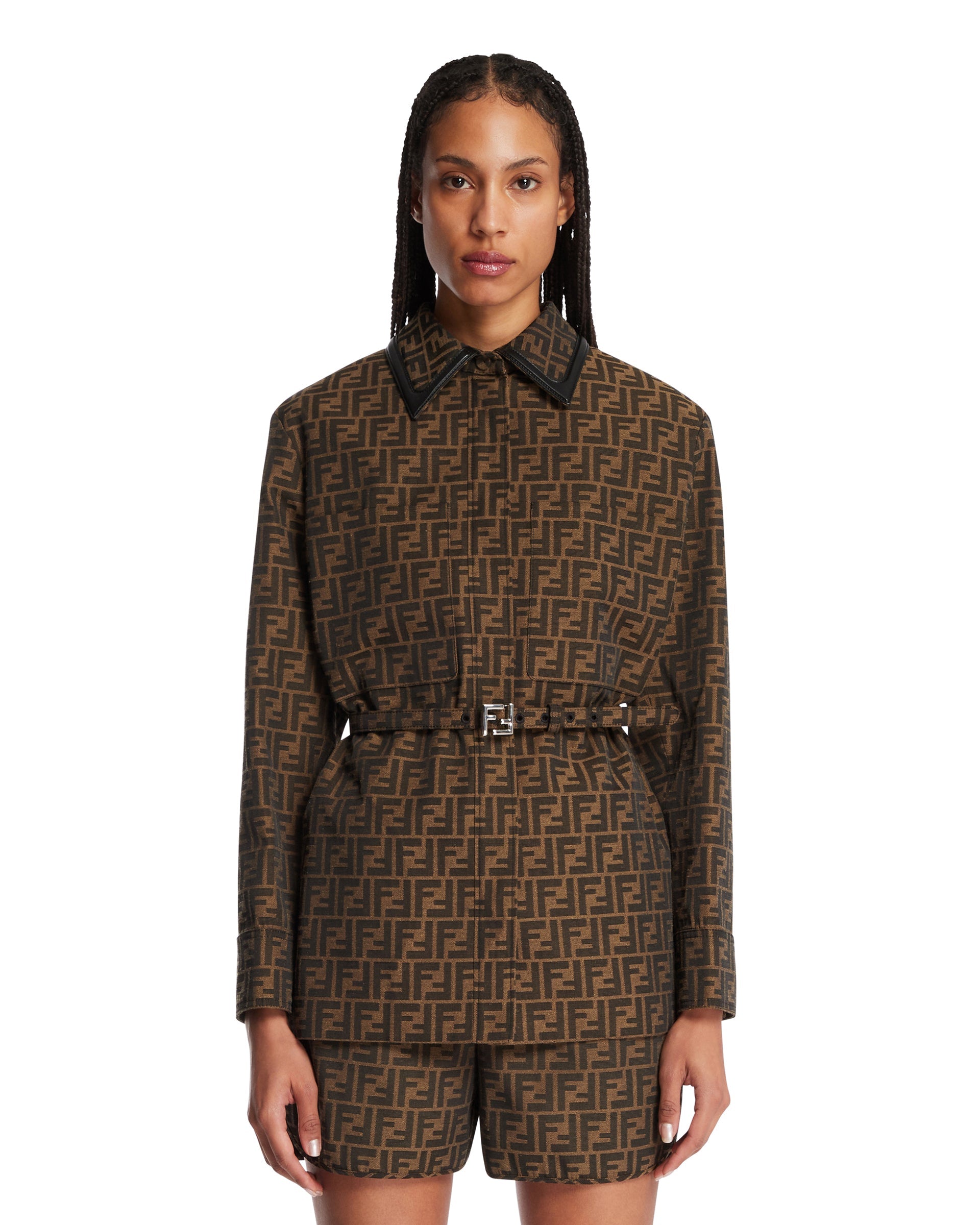 Оригінальна Brown Ff Jacket Fendi – боковий вид