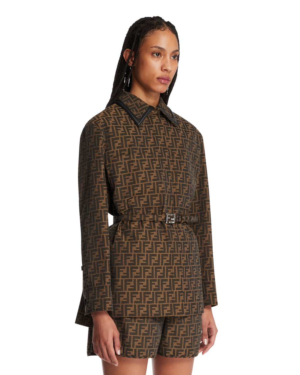 Оригінальна Brown Ff Jacket Fendi – вид ззаду