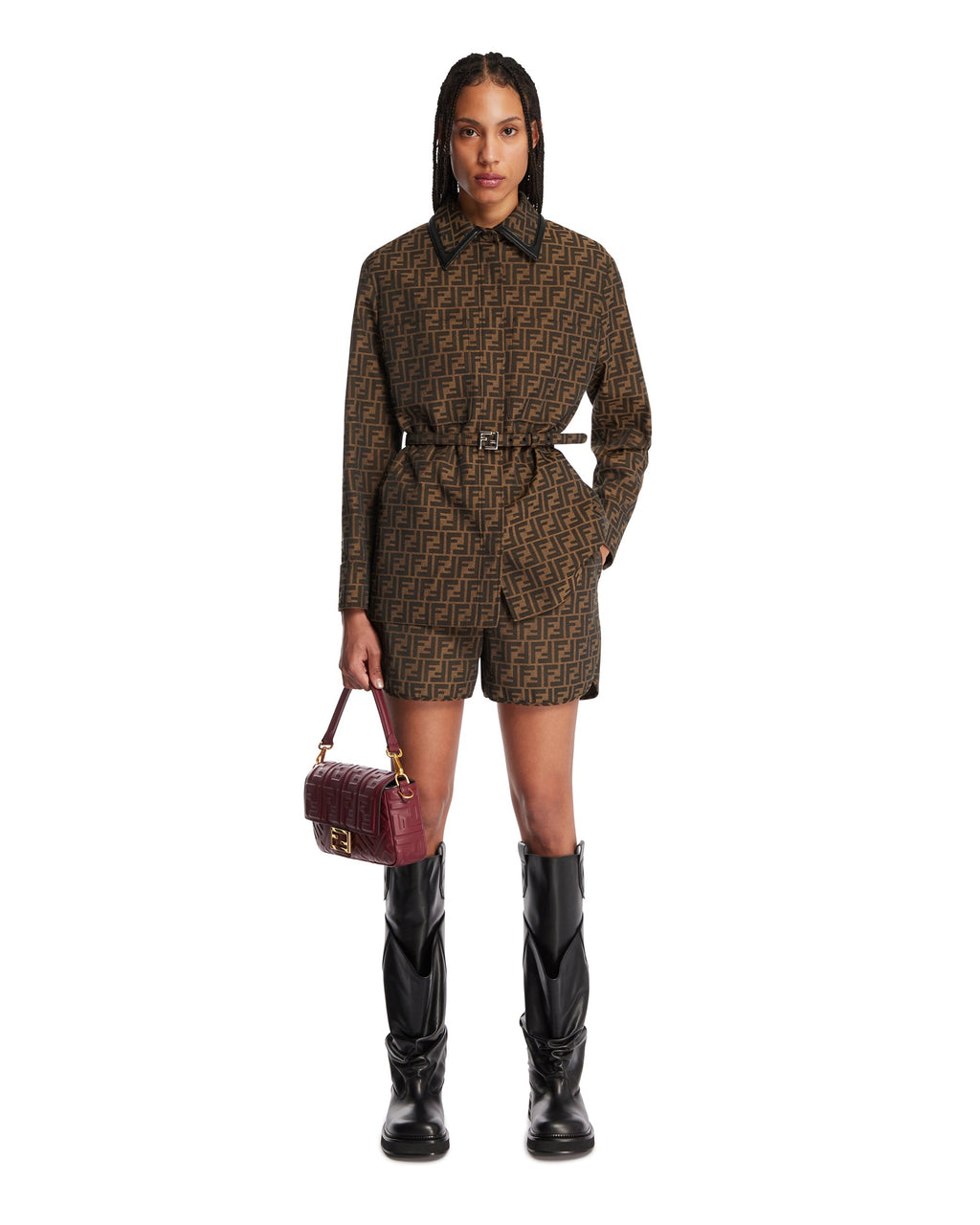 Оригінальна Brown Ff Jacket Fendi – детальний вид
