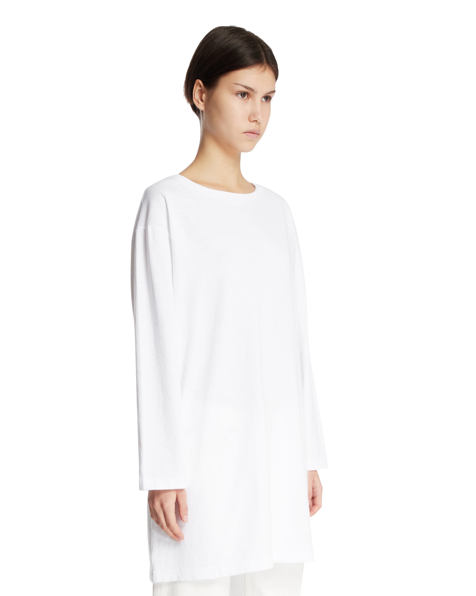 White Cotton Oversized T-Shirt The row – Гарантія оригінальності – вид ззаду