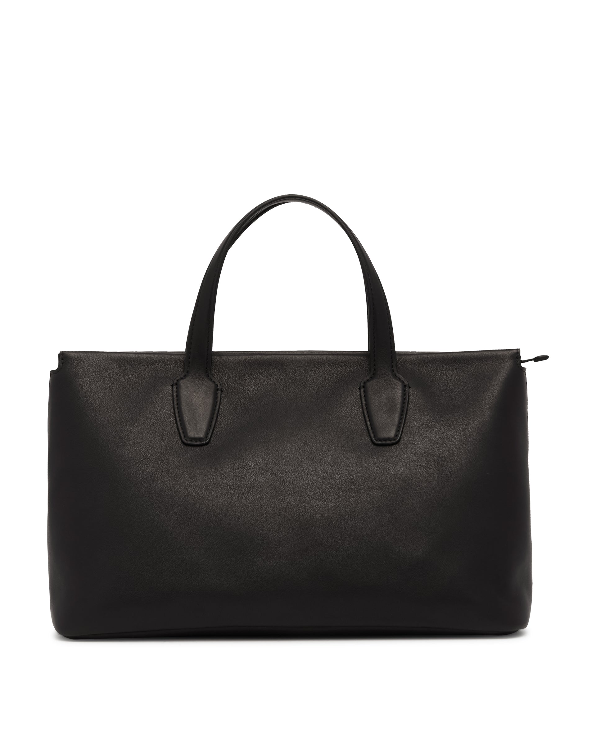 Black Marcel Leather Bag The row – Гарантія оригінальності – боковий вид