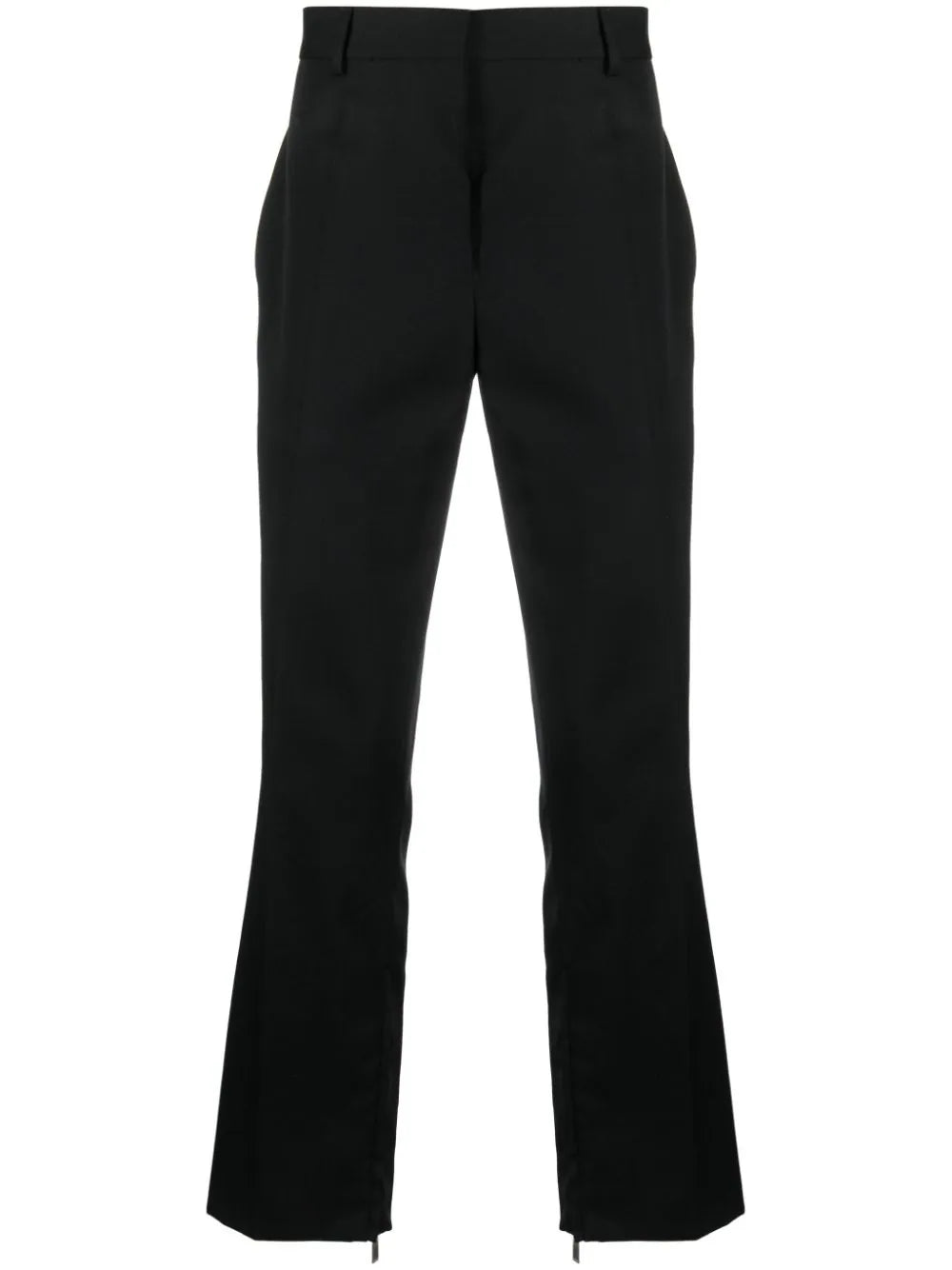 Straight-Leg Wool Trousers Off-white оригінал – Купити в Україні – боковий вид