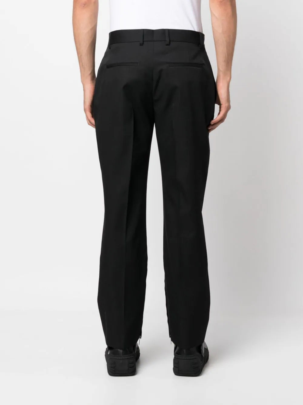 Straight-Leg Wool Trousers Off-white оригінал – Купити в Україні – збільшений вид