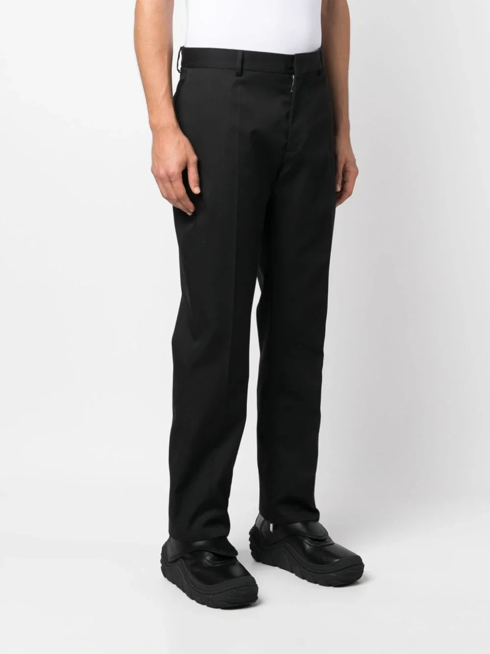 Straight-Leg Wool Trousers Off-white оригінал – Купити в Україні – детальний вид