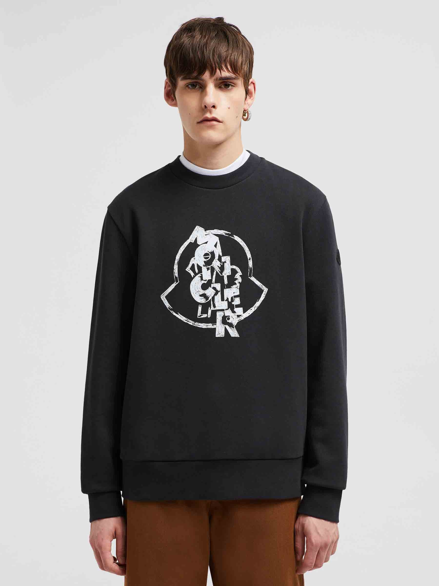 Cotton Logo Sweatshirt Moncler – Гарантія оригінальності – вид ззаду