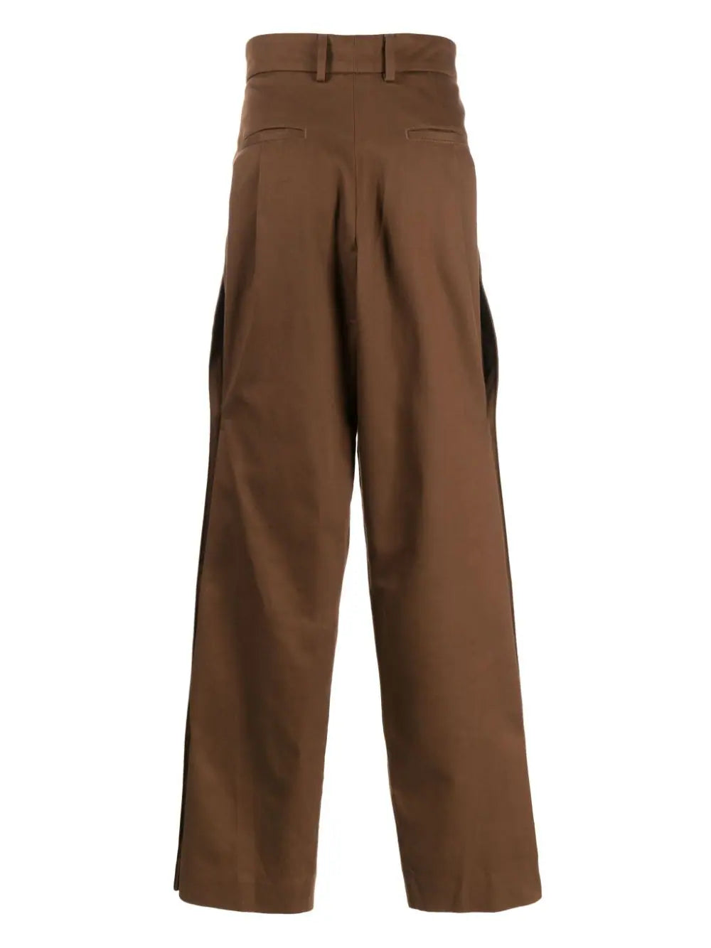 Оригінальна Pleat-Detailing Cotton Straight Trousers Amiri – вид ззаду