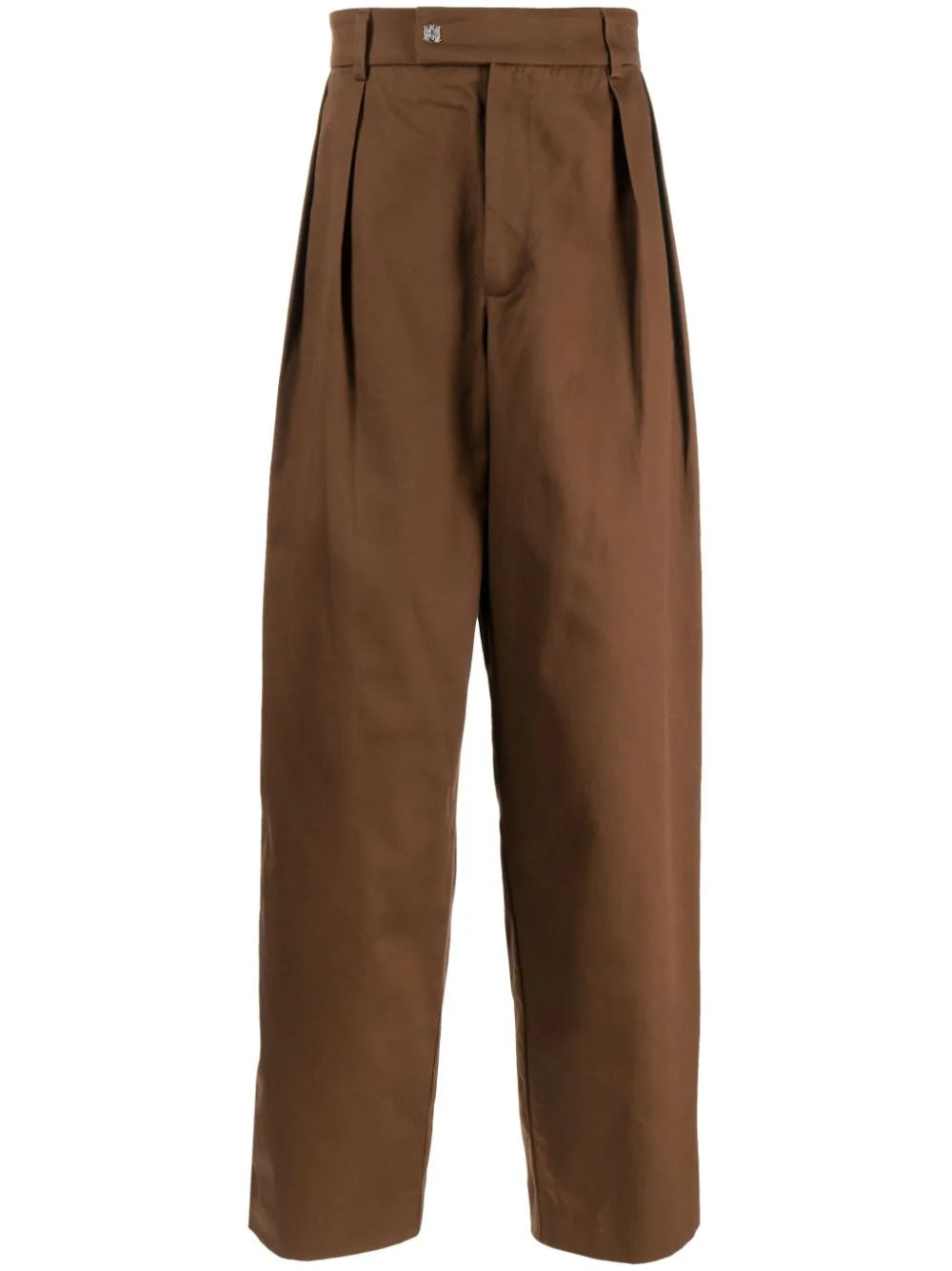 Оригінальна Pleat-Detailing Cotton Straight Trousers Amiri – боковий вид