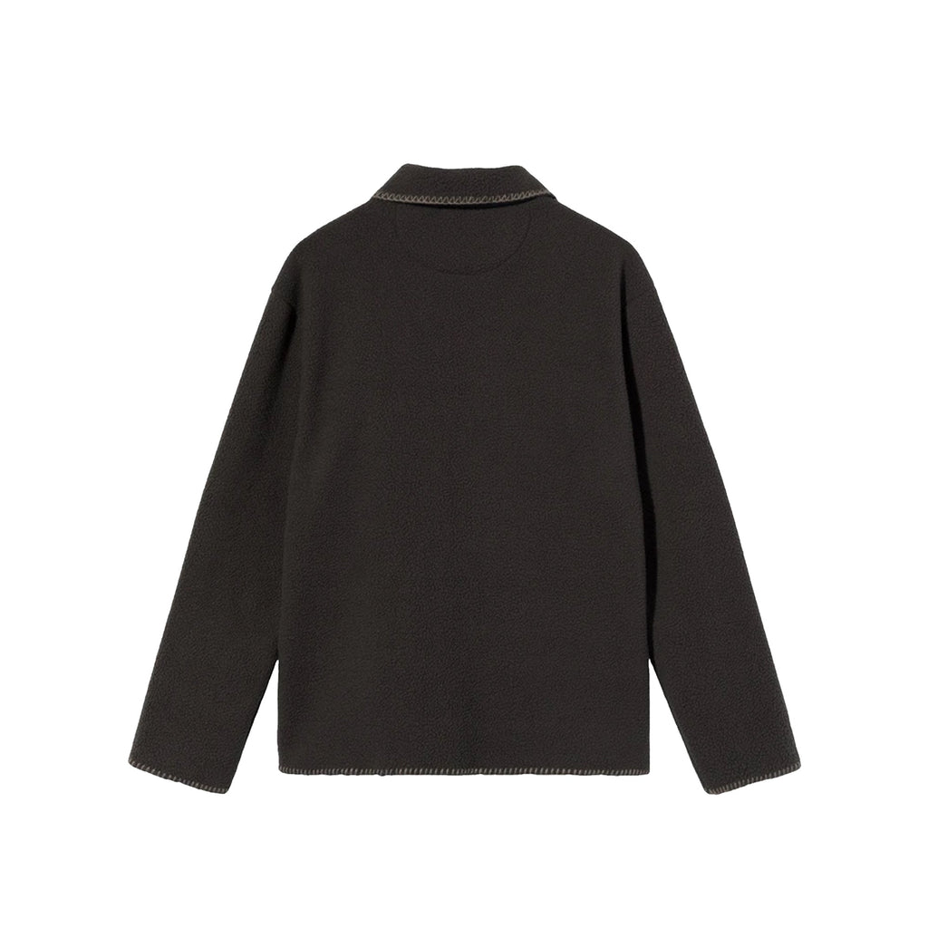 Оригінальна Mens Woodsy Blanket Stitch Fleece Charcoal Stussy – вид ззаду