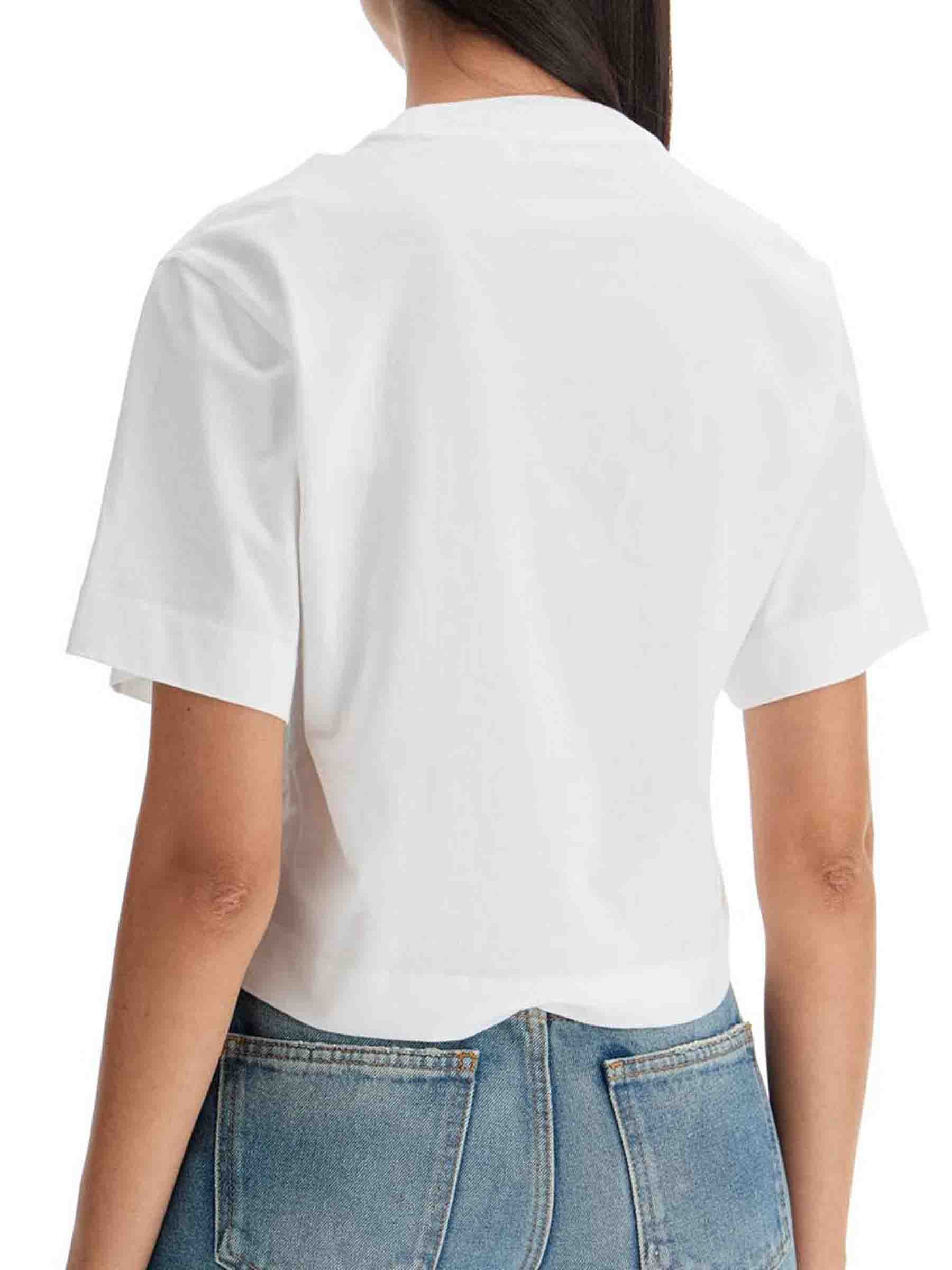 Cropped Logo T-Shirt Off-white – Гарантія оригінальності – збільшений вид