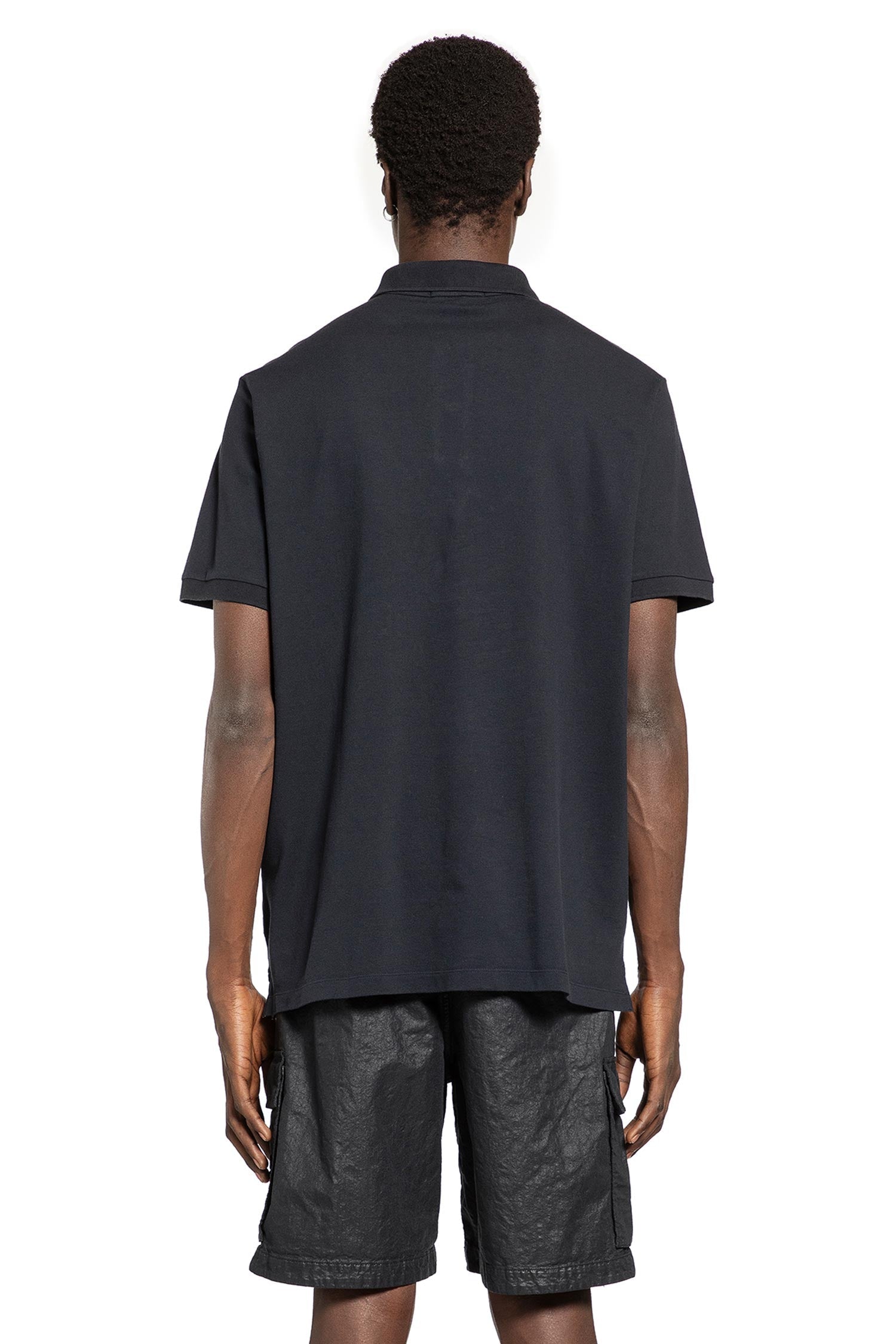220008 Cotton Piqué Polo Shirt Stone island – Гарантія оригінальності – детальний вид