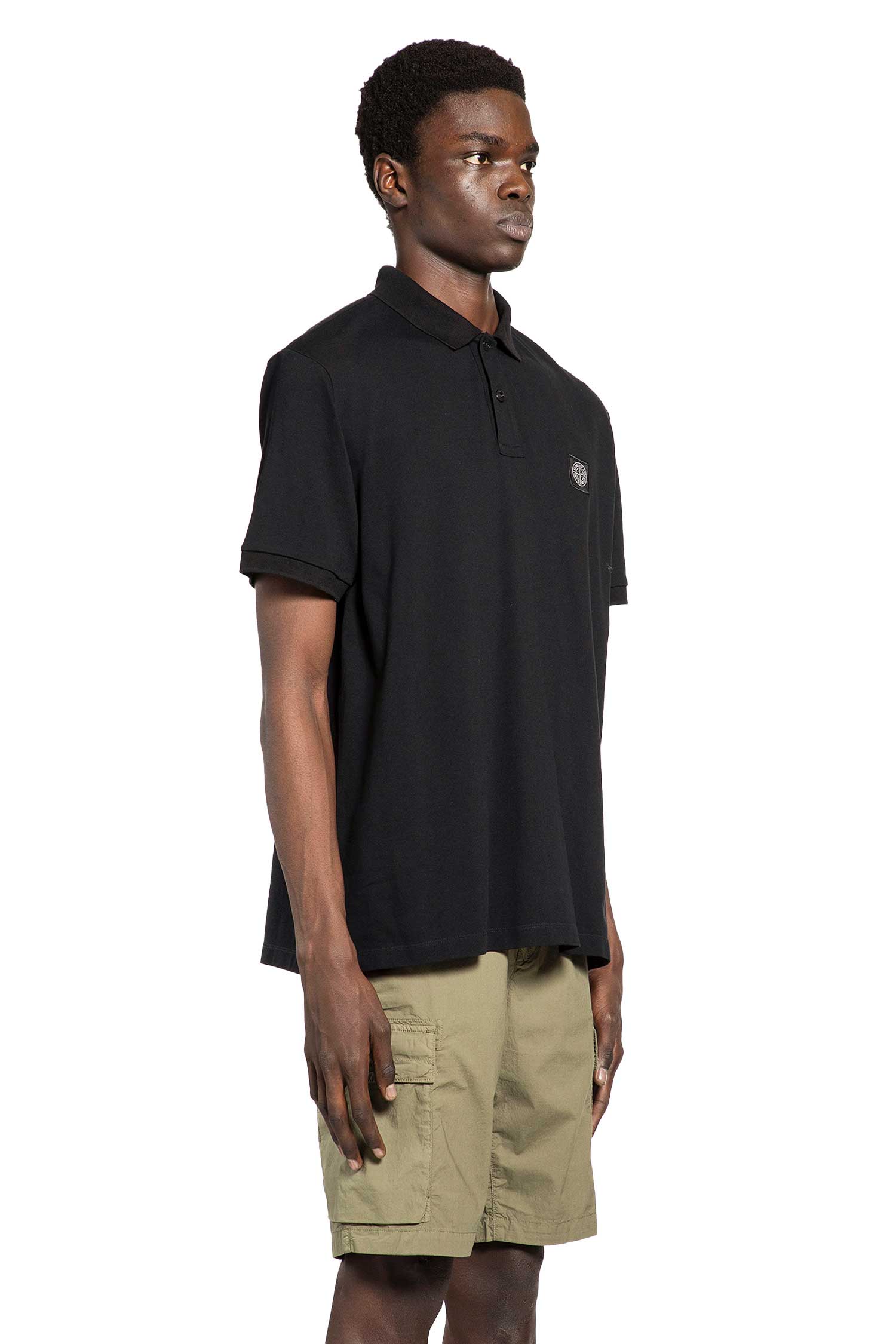 Logo Appliquéd Piqué Polo Shirt Stone island оригінал – Купити в Україні – вид ззаду