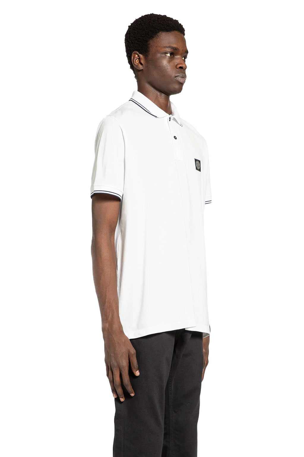 2200010 Stretch Piqué Polo Shirt Stone island – Гарантія оригінальності – вид ззаду