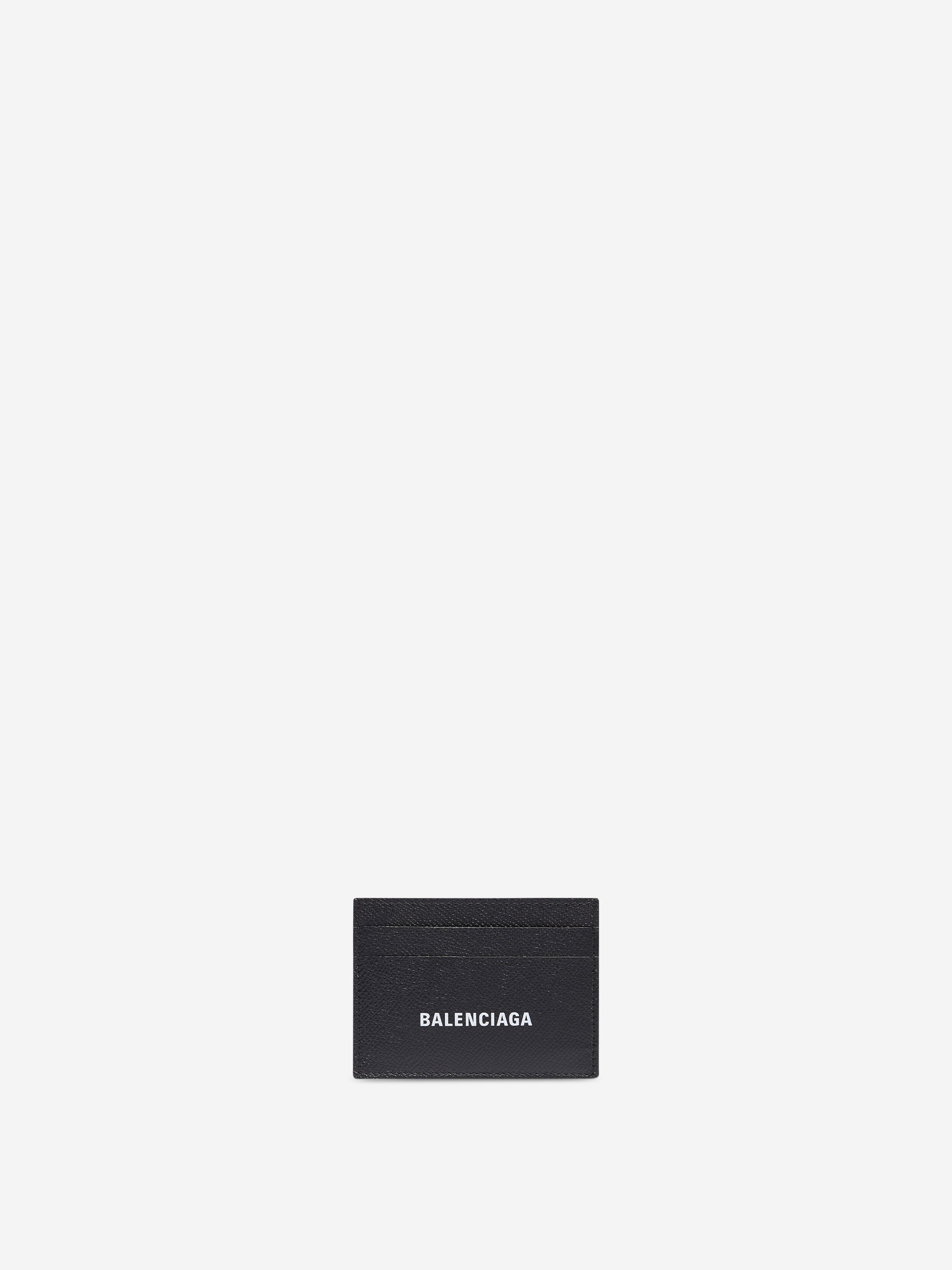 Leather Logo Card Holder Balenciaga оригінал – Купити в Україні – боковий вид