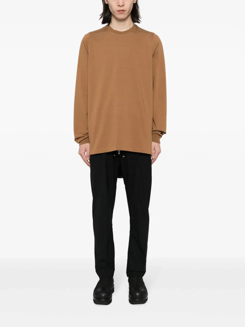 Crew-Neck Cotton T-Shirt Rick owens оригінал – Купити в Україні – вид ззаду